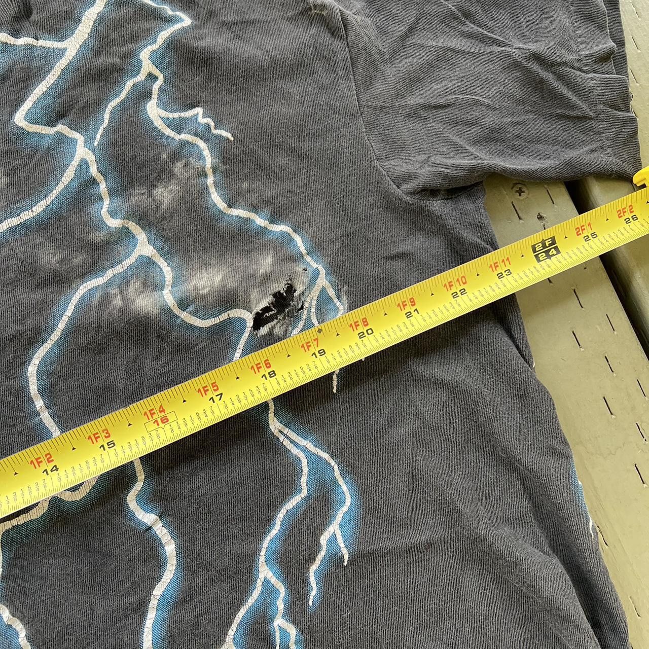Vintage Vtg 90s American Thunder Mens Indian Eagle Lightning T-Shirt Size US S / EU 44-46 / 1 - 5 Thumbnail