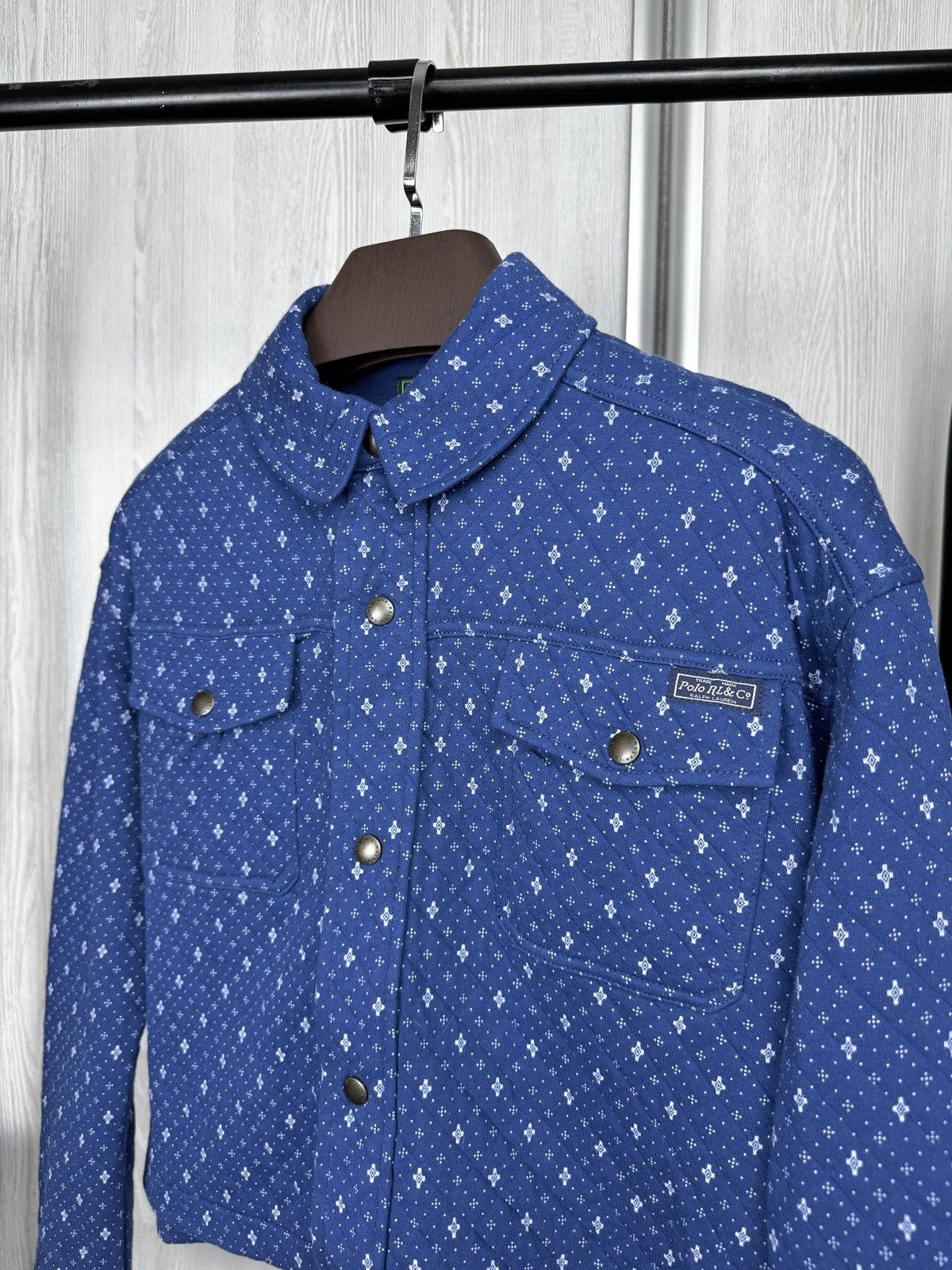 Polo Ralph Lauren Polo Country Ralph Lauren Geometric-Print Double-Knit Jacket Size S / US 4 / IT 40 - 5 Thumbnail