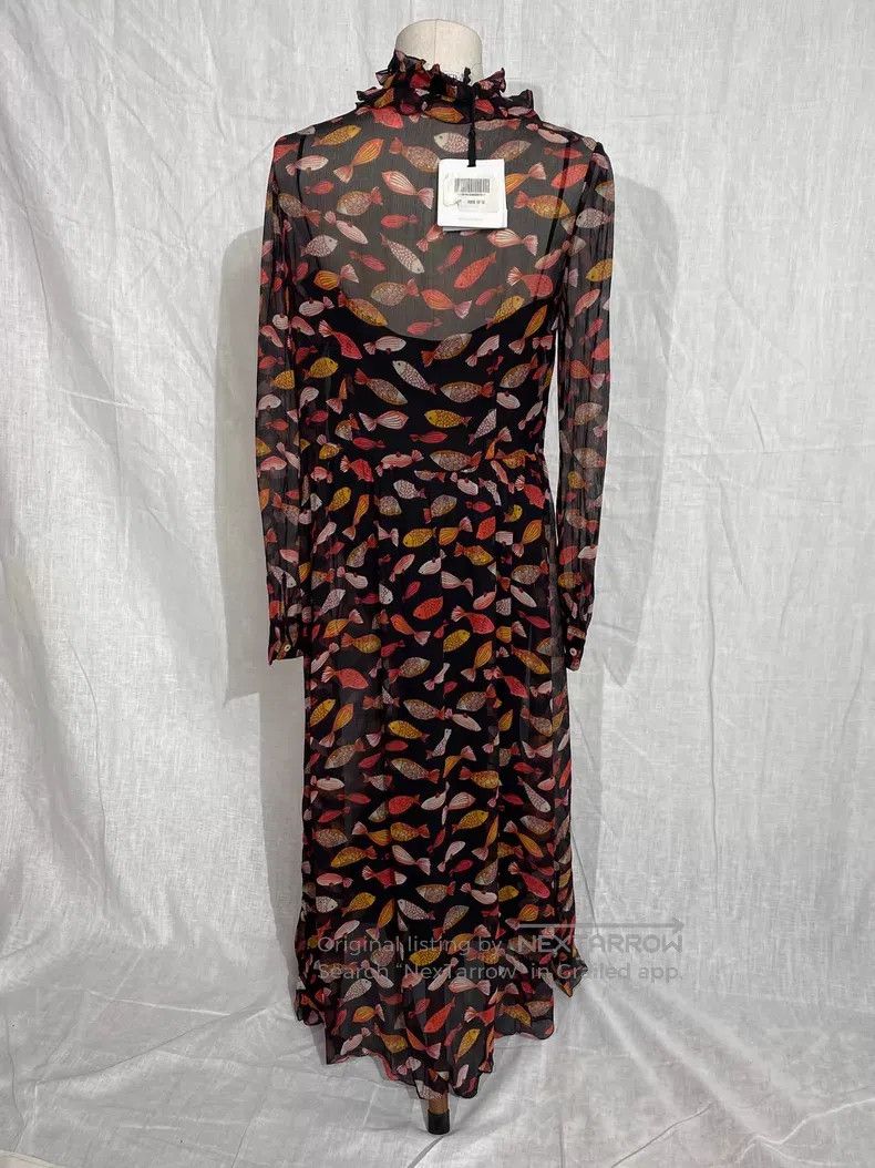 Valentino Valentino Mulberry silk print dress Size M / US 6-8 / IT 42-44 - 5 Thumbnail