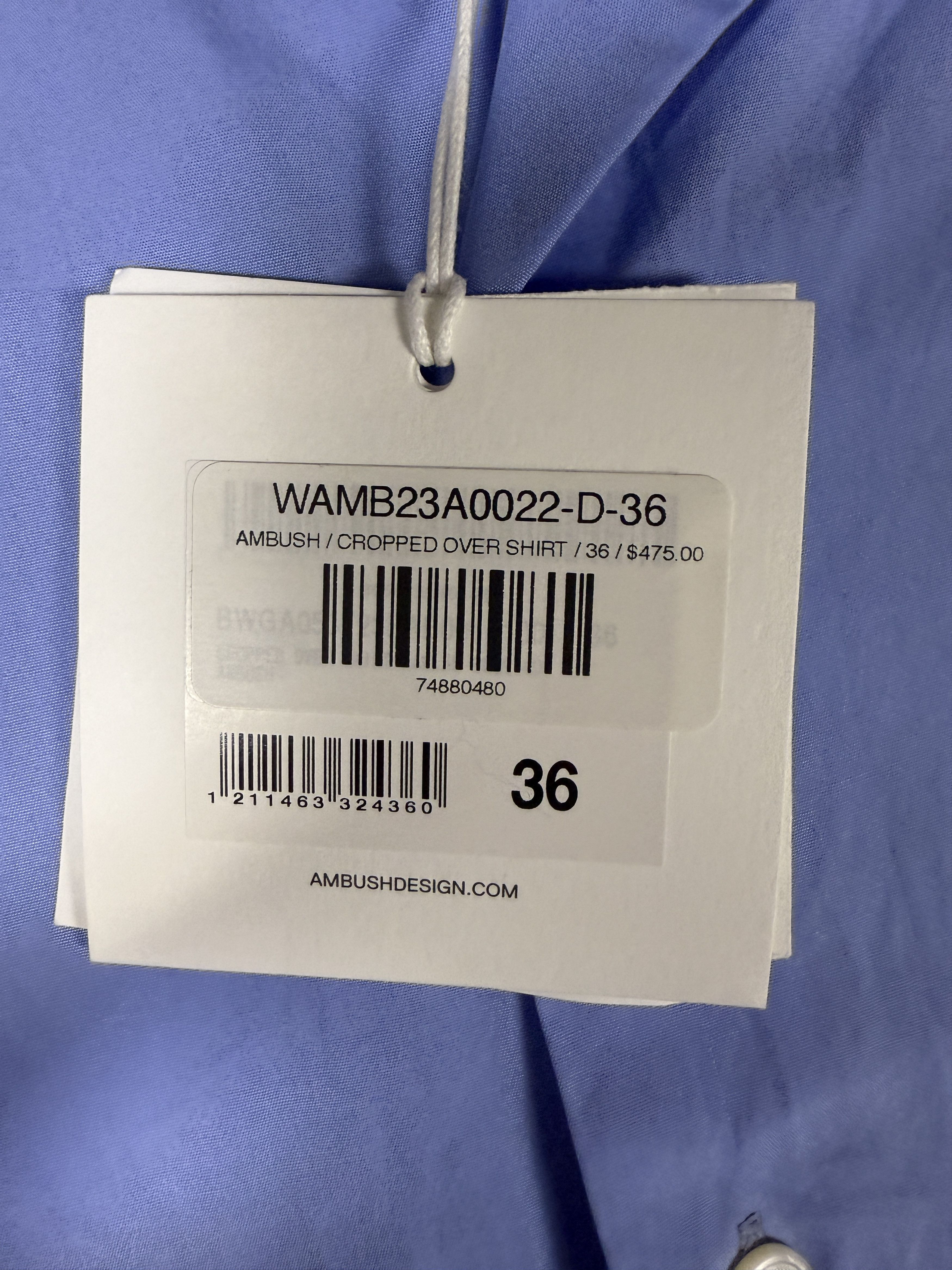 Ambush Design $475 Ambush Cropped Over Shirt Size XS / US 0-2 / IT 36-38 - 9 Thumbnail