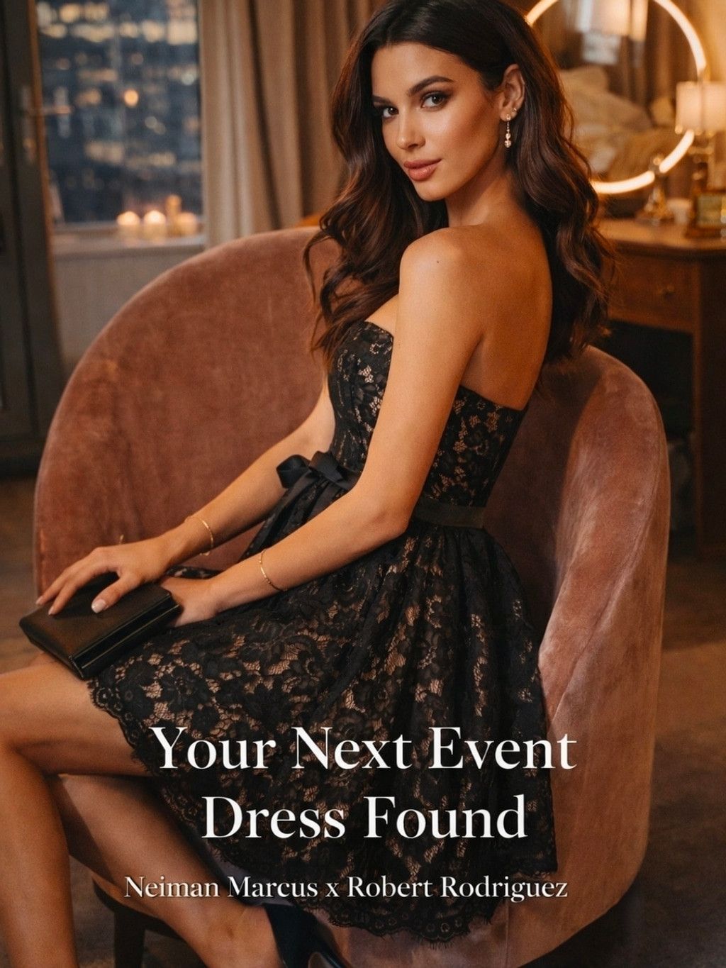 Neiman Marcus Neiman Marcus x Robert Rodriguez Black Lace Strapless Party Size M / US 6-8 / IT 42-44 - 1 Thumbnail
