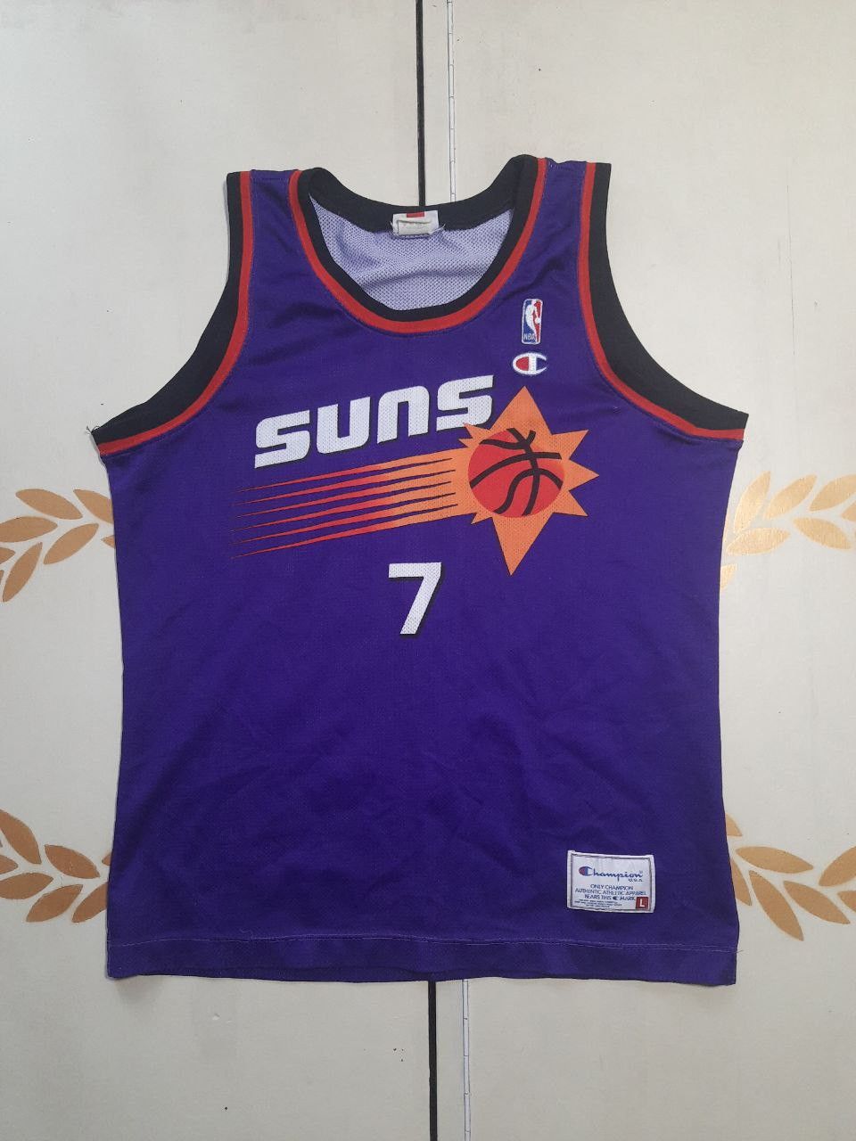 Champion × NBA Champion Phoenix Suns NBA Jersey 7 K.Johnson 90's Size US L / EU 52-54 / 3 - 1 Thumbnail
