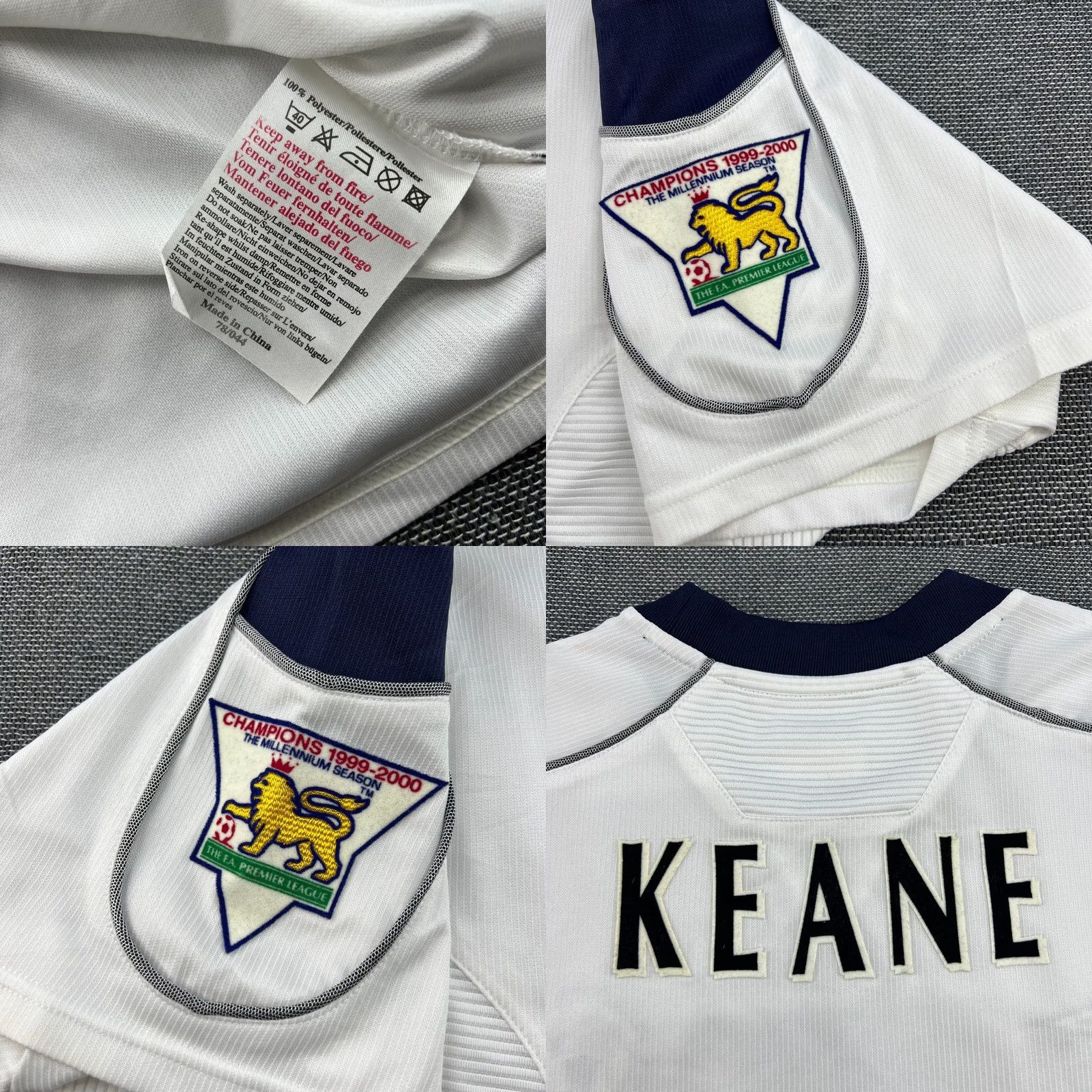 Umbro Manchester United Umbro Jersey Mens XL Away Football Roy Keane 2000 2001 White T-Shirt Size US XL / EU 56 / 4 - 8 Thumbnail