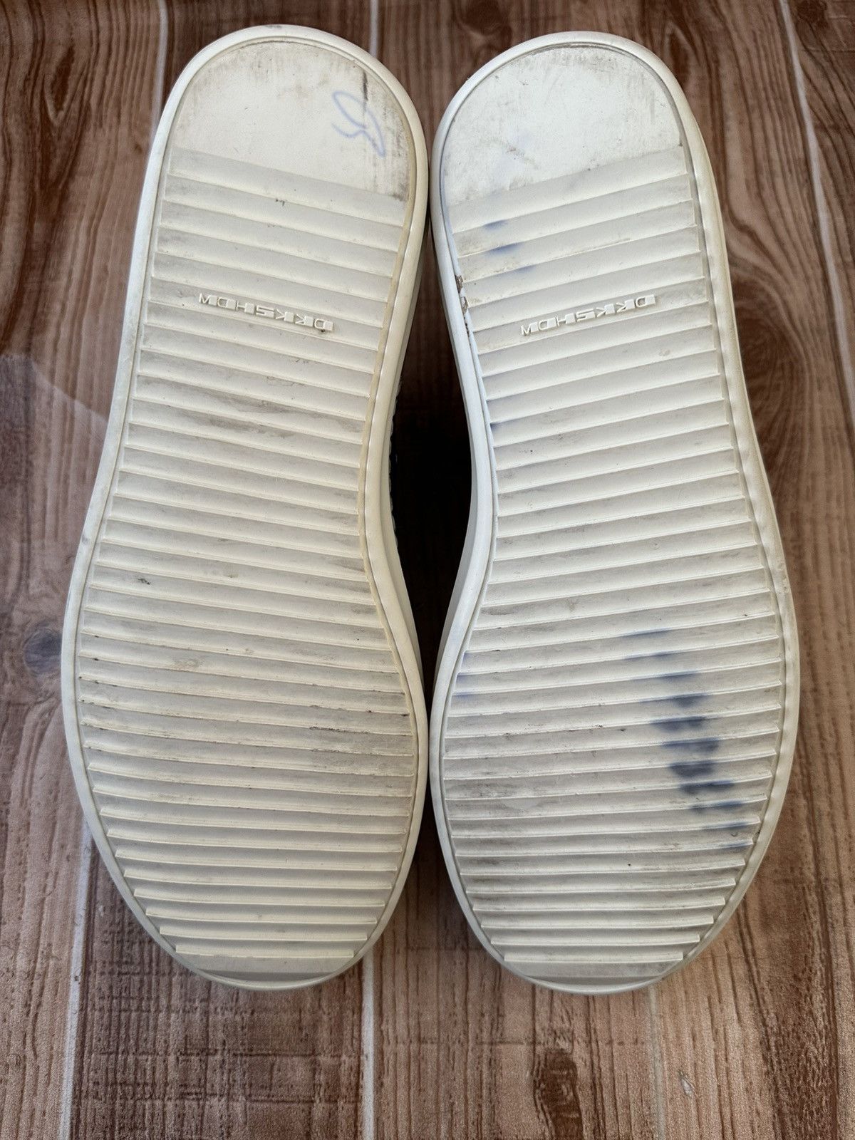 Rick Owens Drkshdw Rick Owens Hustler Wrapped Ramones Black Milk Lowtops Size US 8.5 / EU 41-42 - 25 Thumbnail