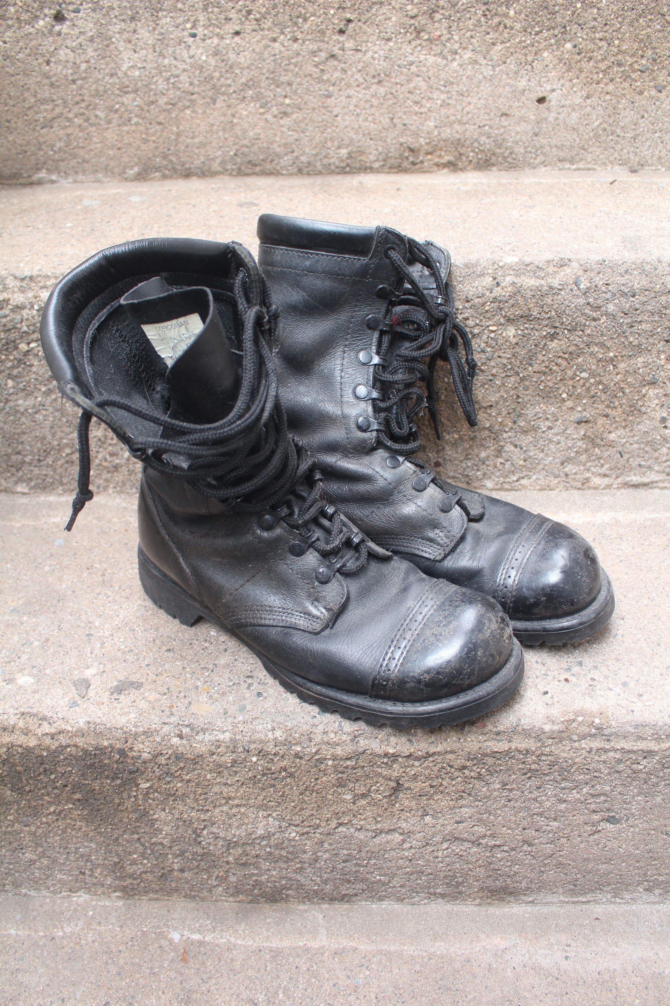 Corcoran Vintage 1525 Made in USA Black Field Combat Boot Size US 8.5 / EU 41-42 - 3 Thumbnail