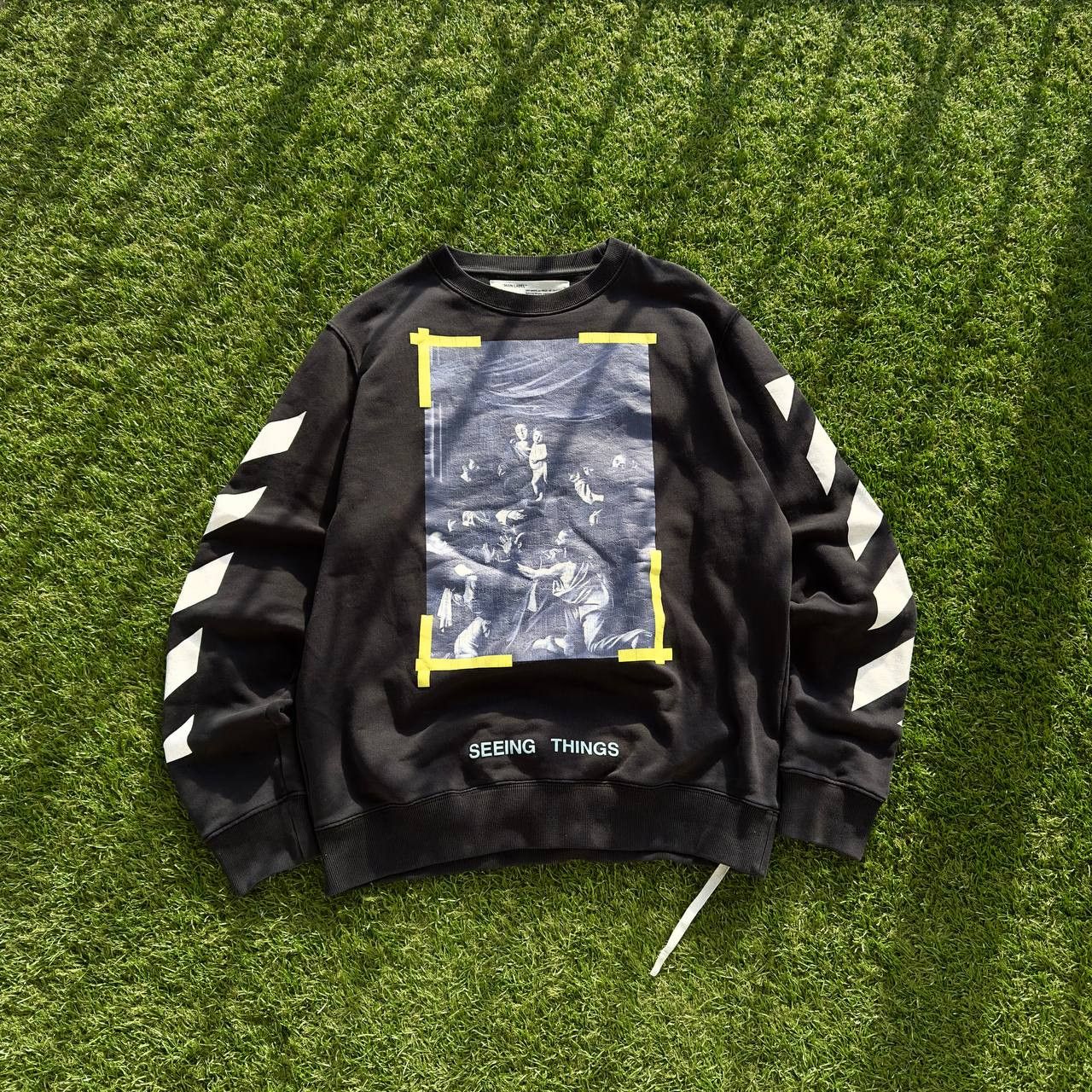 Off-White OFF WHITE VIRGIL ABLOH CARAVAGGIO 'SEEING THINGS' SWEATSHIRT Size US S / EU 44-46 / 1 - 2 Thumbnail