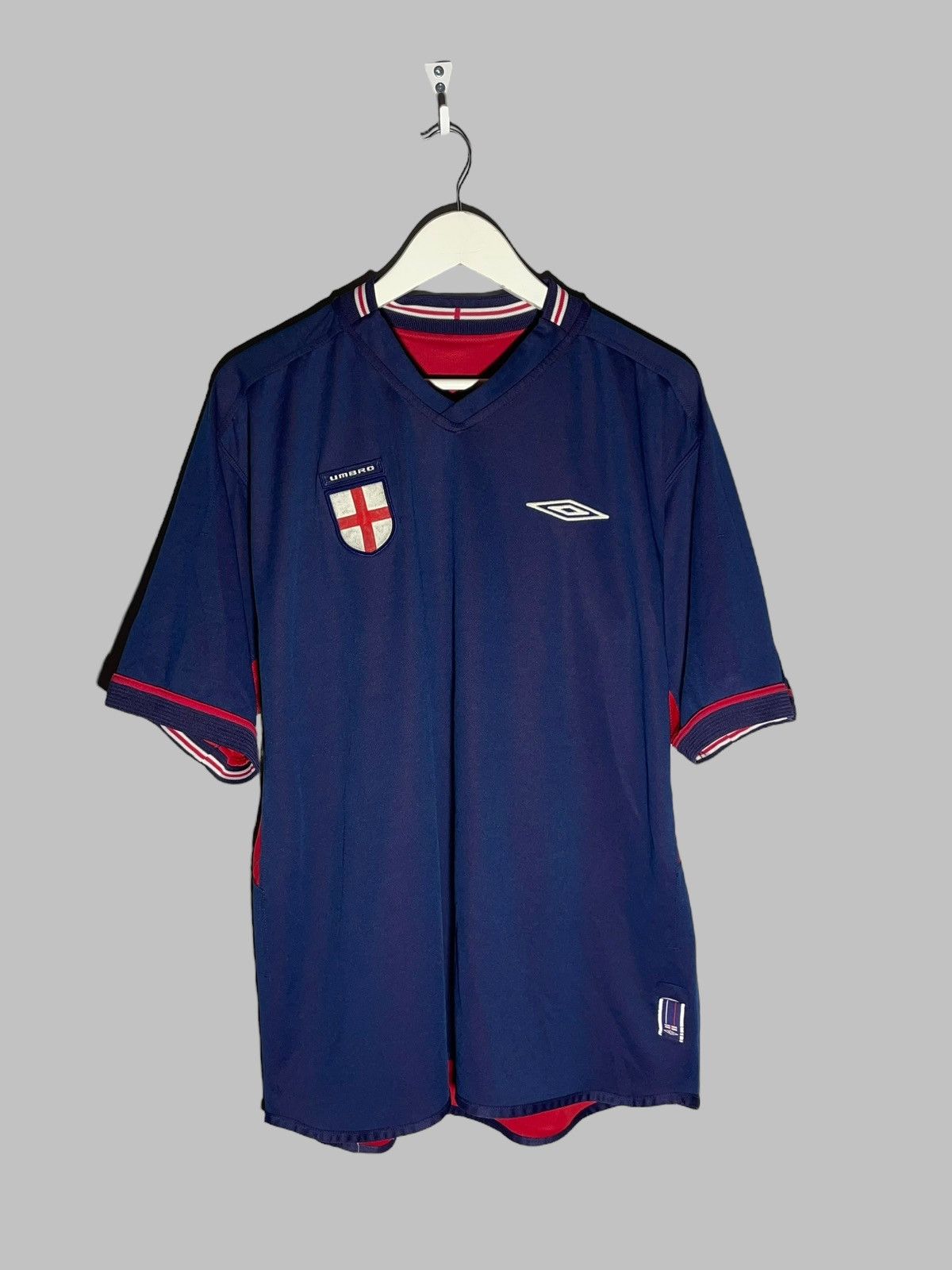 Umbro × Vintage England Umbro 2002 Reversible Vintage Football Shirt Size US XL / EU 56 / 4 - 9 Thumbnail