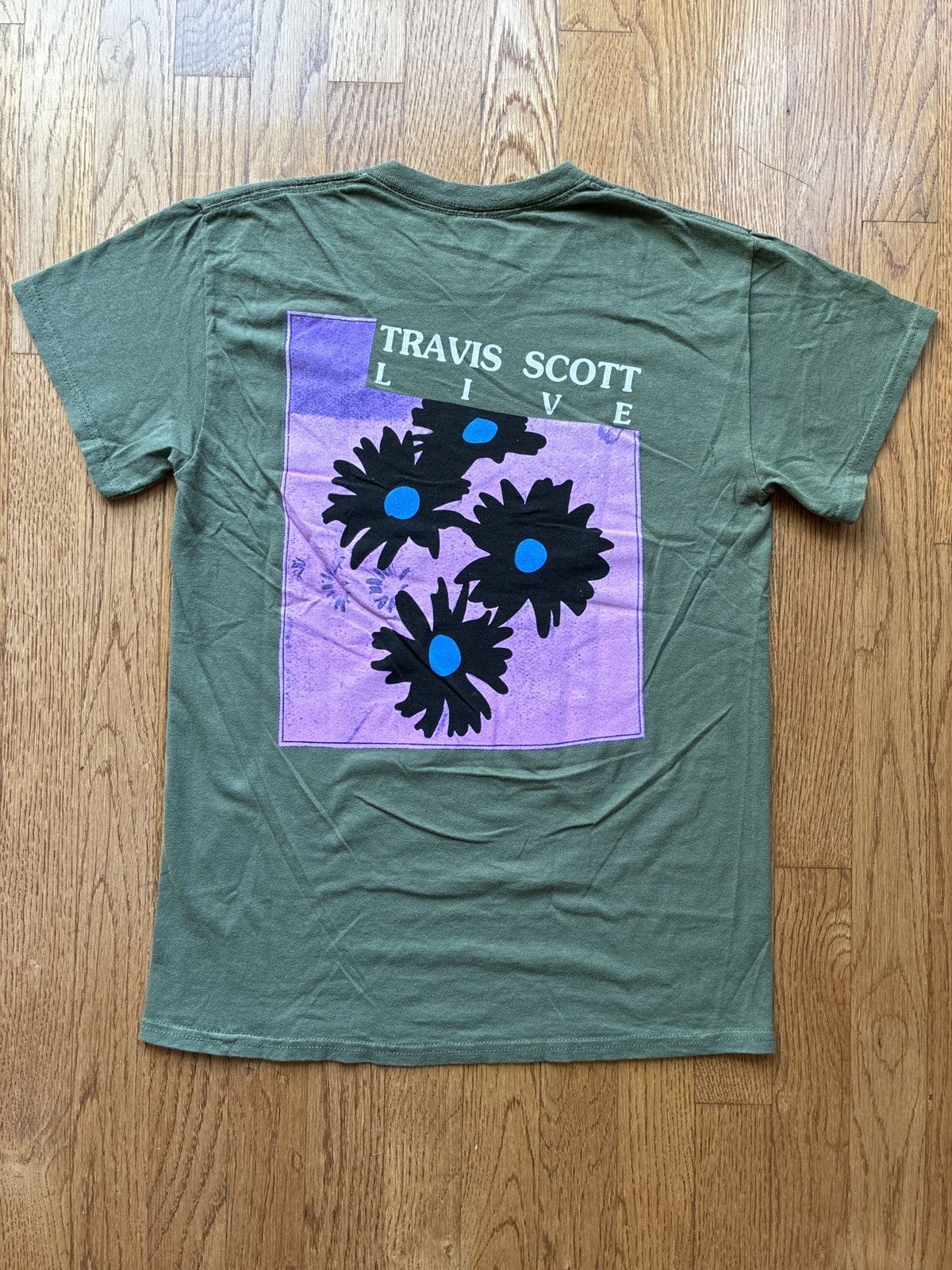 Travis Scott Travis Scott Astroworld Festival Run Flower Tee Sz S Size US S / EU 44-46 / 1 - 4 Thumbnail