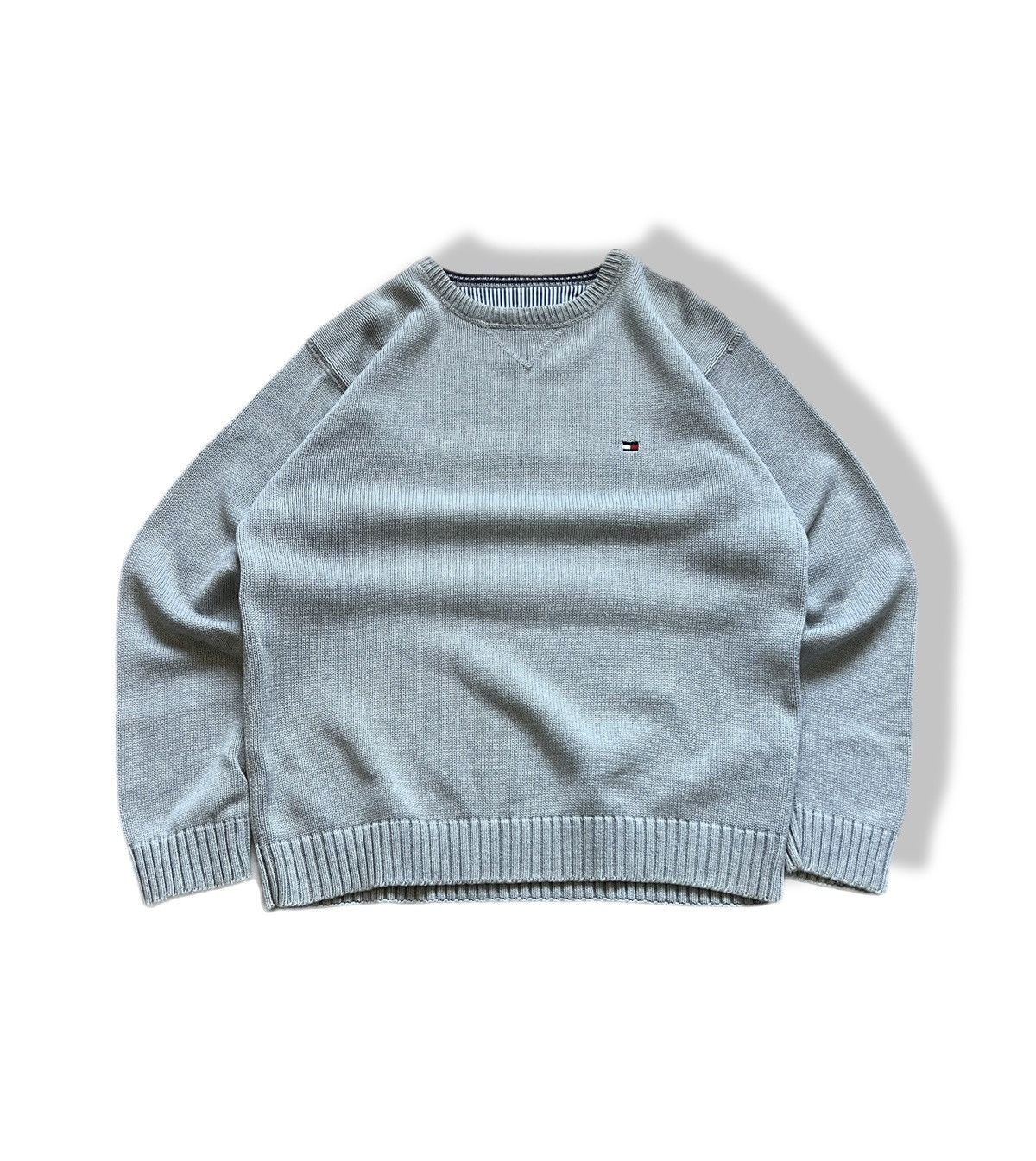 Tommy Hilfiger Vintage 90s Tommy Hilfiger Sweatshirt Grey Size US M / EU 48-50 / 2 - 1 Thumbnail