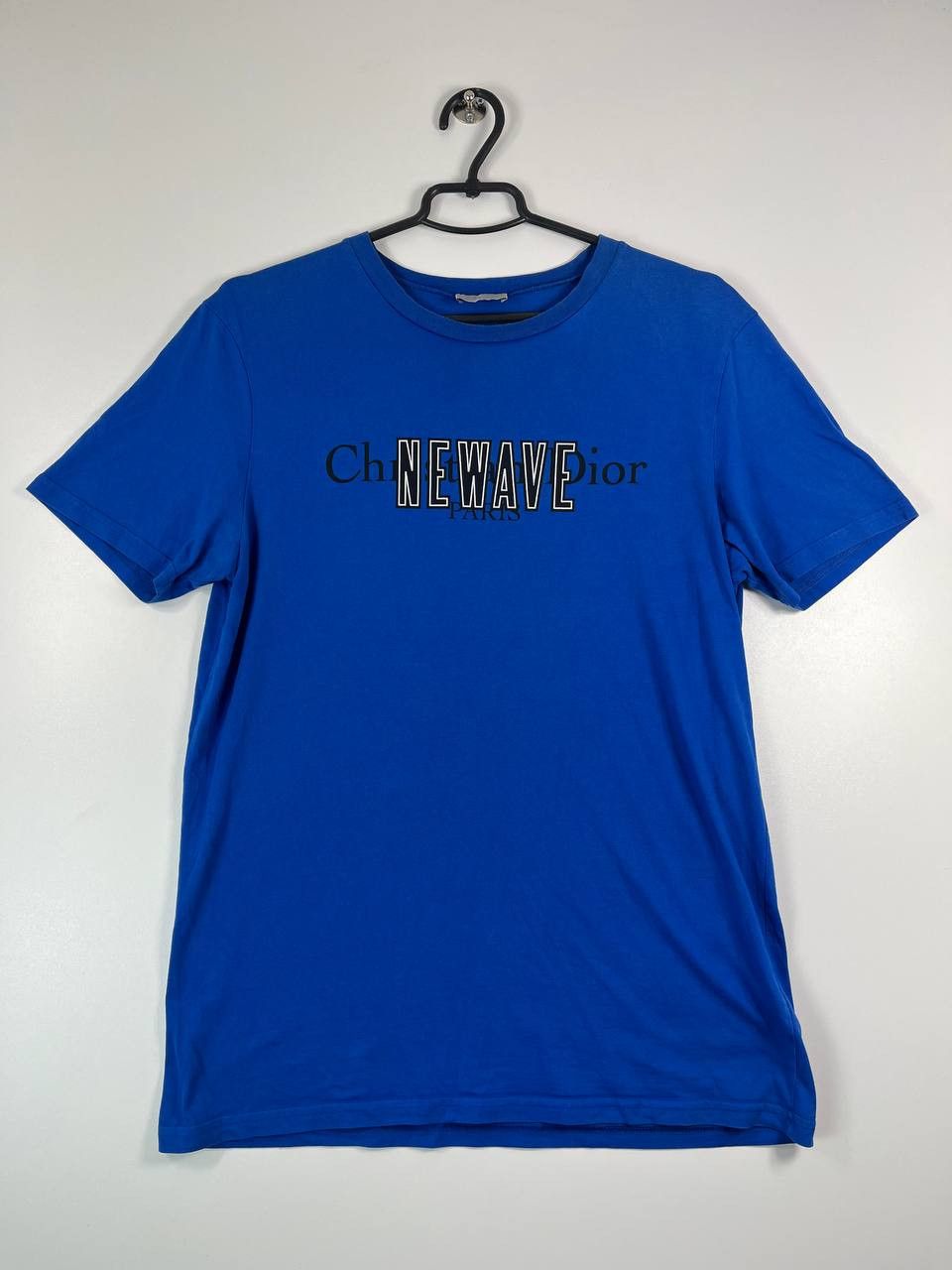 Dior "New Wave" Logo T-Shirt Blue Made in Italy Size M