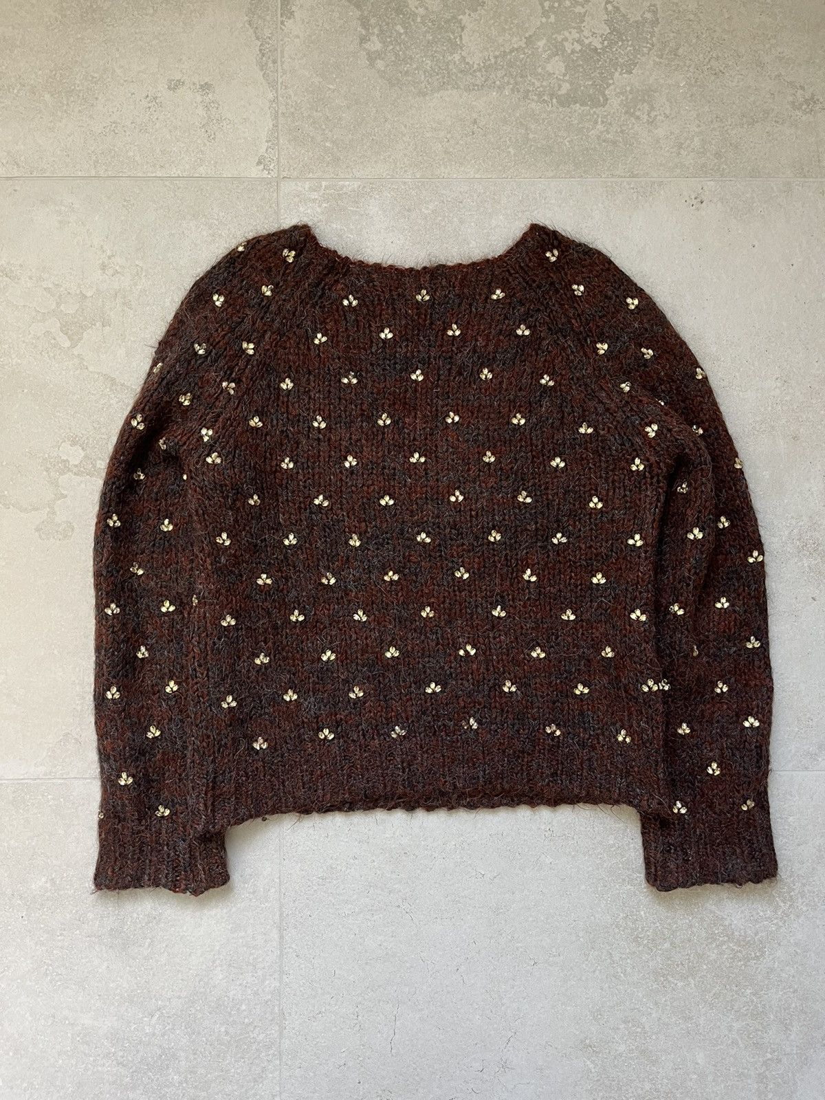 Dries Van Noten FW13 Stone Embroidered Knit Size US S / EU 44-46 / 1 - 2 Thumbnail