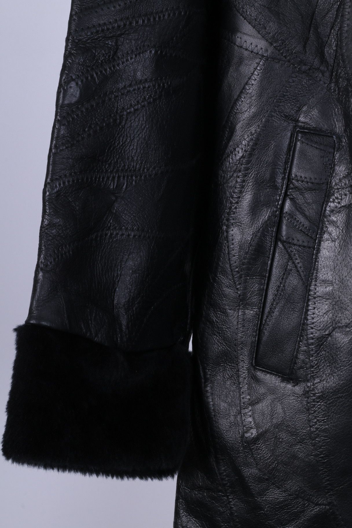 Vintage Anne De Lancay Women XL Jacket Black Leather Vintage 0187 Size XL / US 12-14 / IT 48-50 - 7 Thumbnail