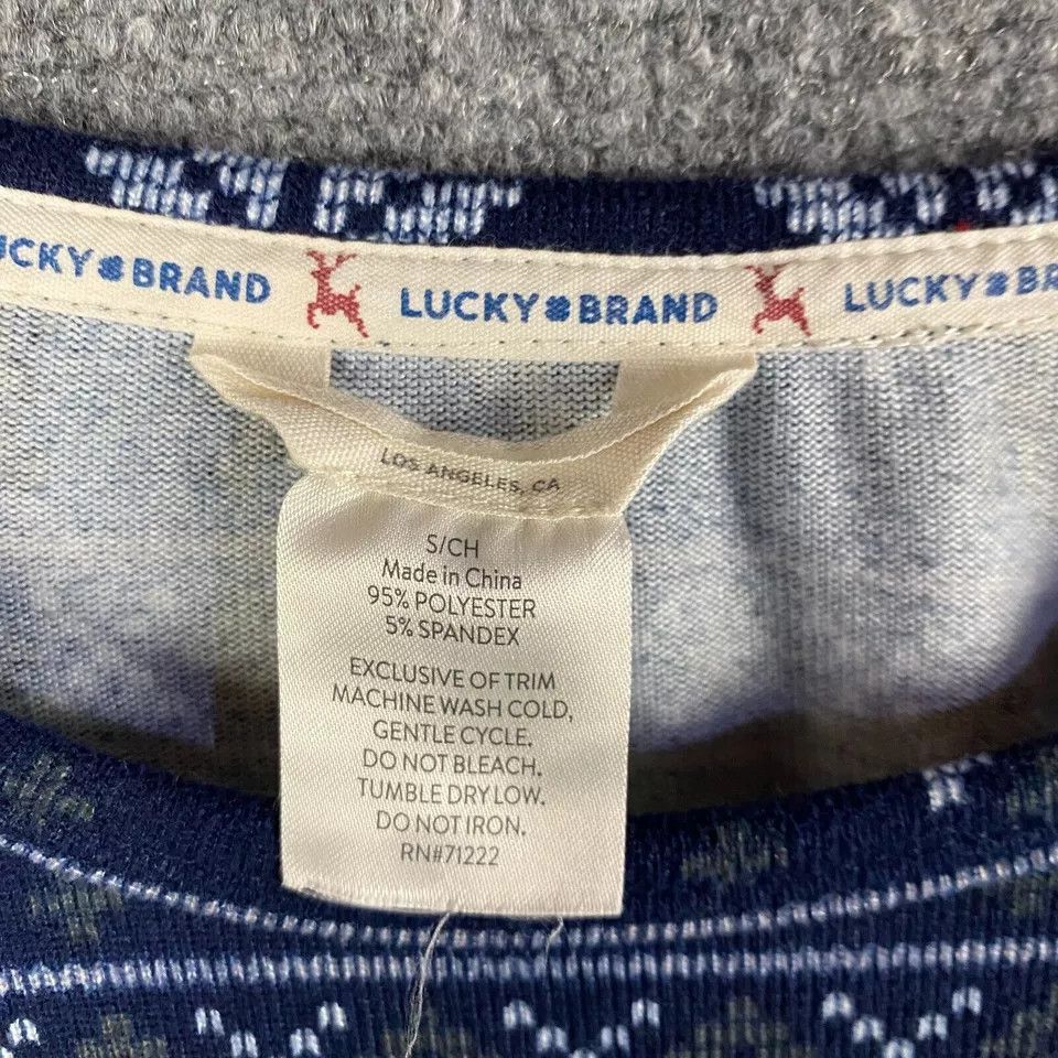 Lucky Brand Lucky Brand Pajama Top Women's Small Polyester Long Sleeve S Size S / US 4 / IT 40 - 3 Thumbnail
