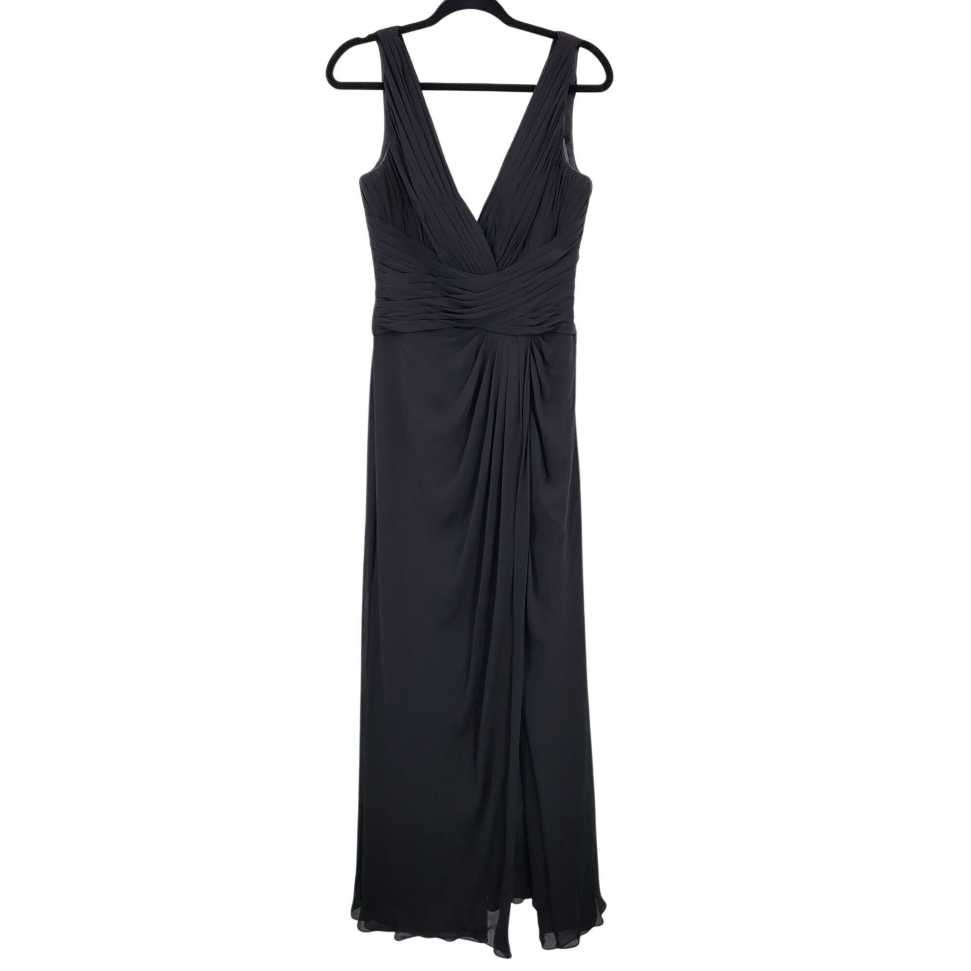 Vintage Vtg Black Pintuck Pleat V-Neck Sleeveless Formal Gown Sz 10 Size L / US 10 / IT 46 - 11 Thumbnail