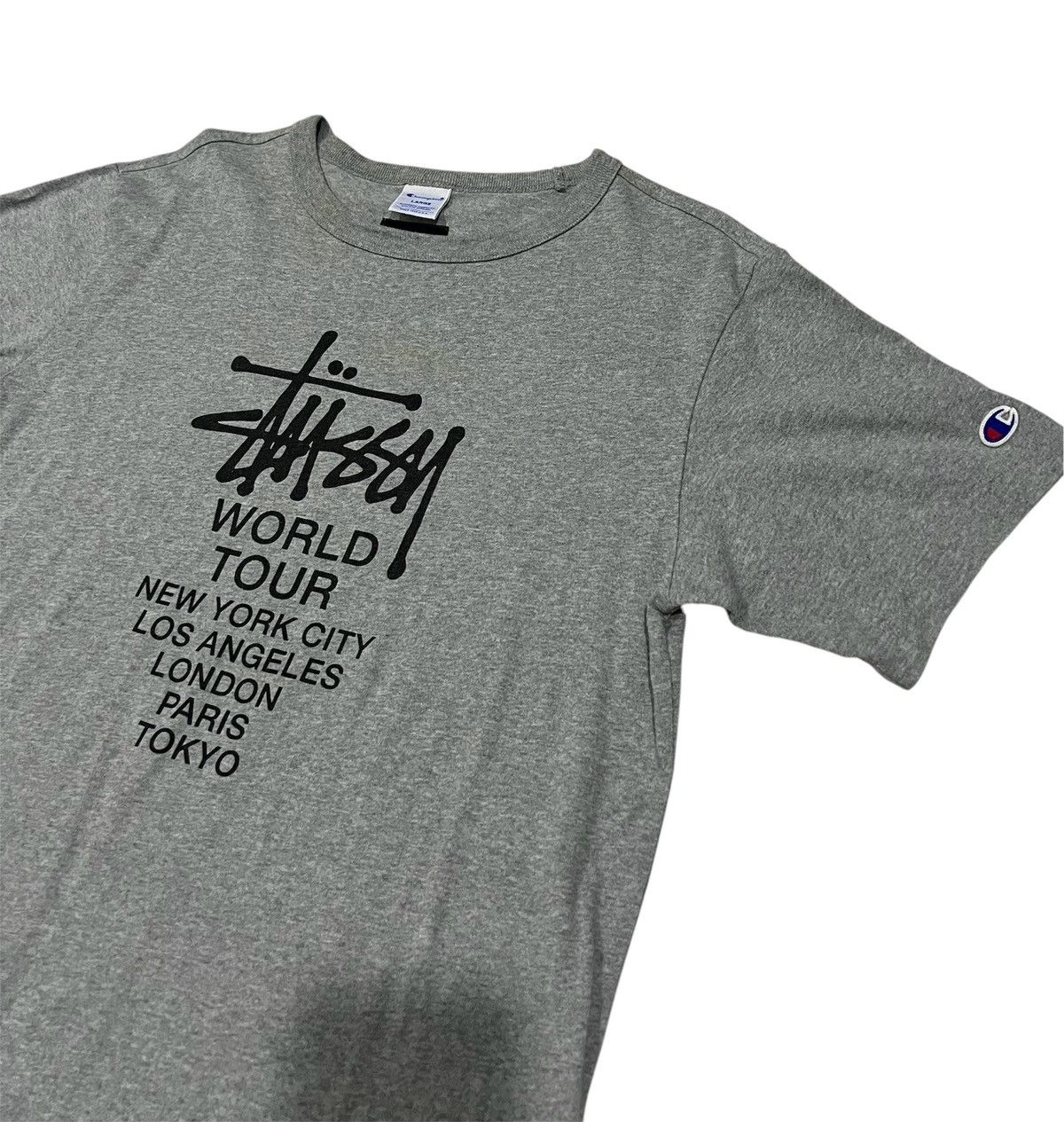 Stussy × Vintage Stussy World Tour X Champion Size US L / EU 52-54 / 3 - 3 Thumbnail