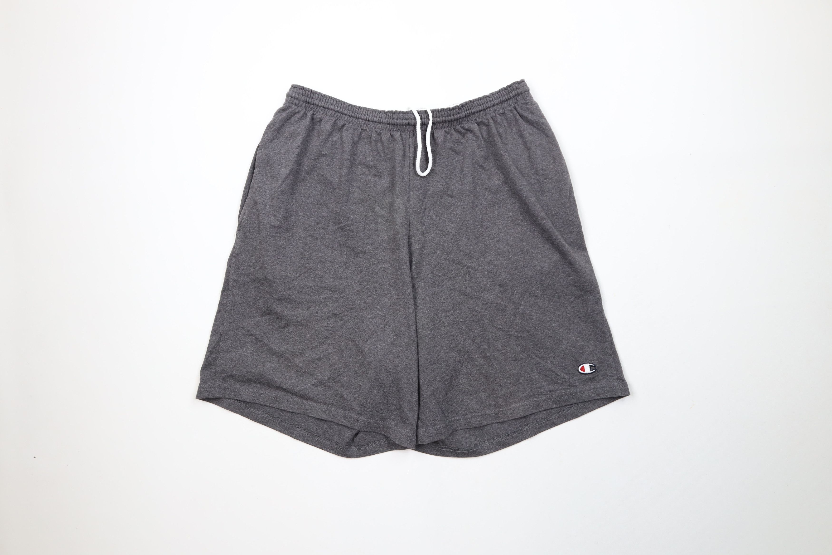 Champion × Vintage Vintage Champion Classic Logo Above Knee Shorts Heather Gray Size US 36 / EU 52 - 1 Thumbnail