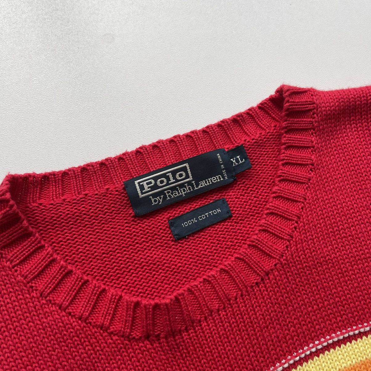 Polo Ralph Lauren × Ralph Lauren × Vintage Polo Ralph Lauren Vintage Southwestern Cotton Knit Sweater Size US XL / EU 56 / 4 - 7 Thumbnail