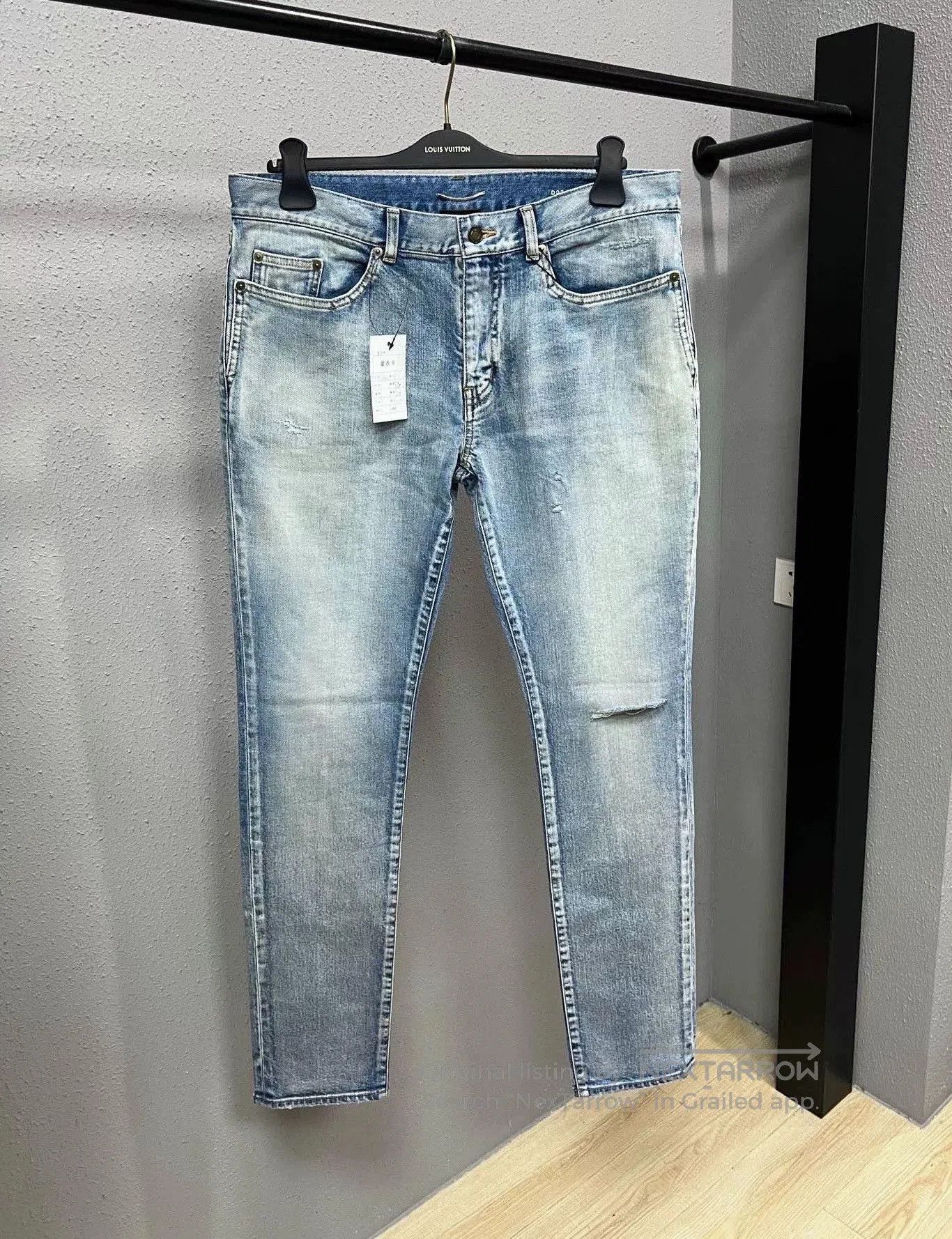 Saint Laurent Paris Saint Laurent SLP D02 Single Knee Washed Jeans. Size US 34 / EU 50 - 1 Thumbnail