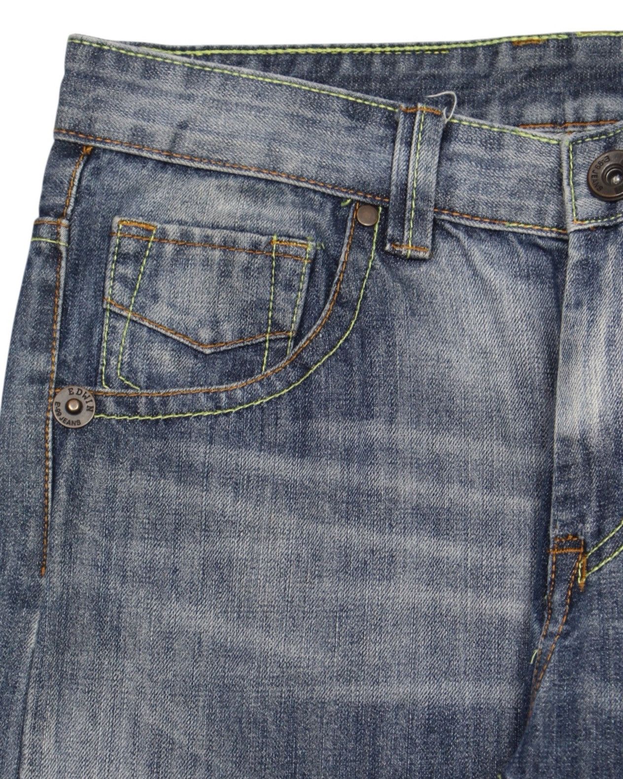 Hysteric Glamour 2000S EDWIN E-99 “ED.2006” FLEUR-DE-LIS STUDDED DENIM Size US 26 / EU 42 - 5 Thumbnail