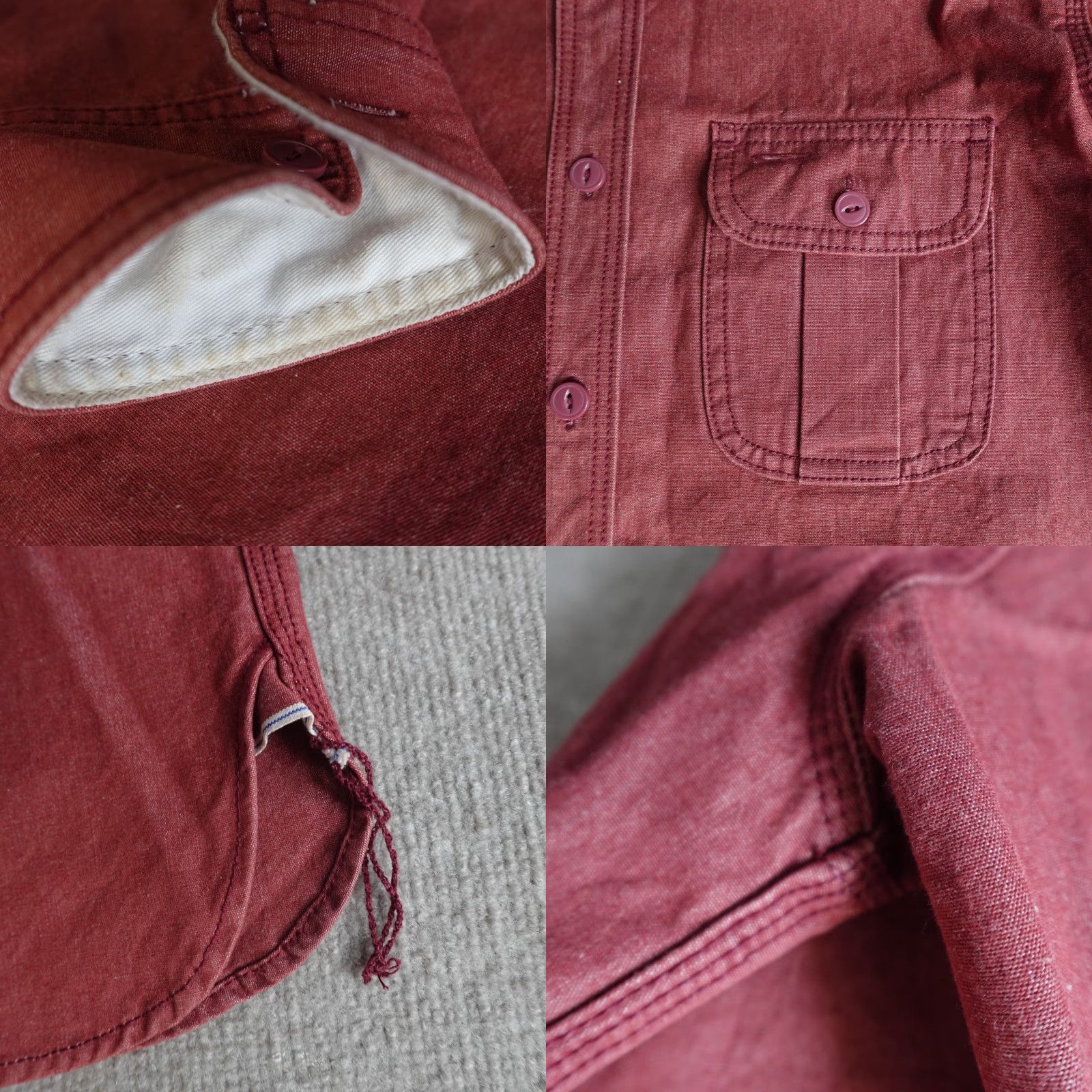Vintage Naked & Famous Unbranded Shirt Mens Small Solid Denim Button-Up with Pockets Size US S / EU 44-46 / 1 - 8 Thumbnail