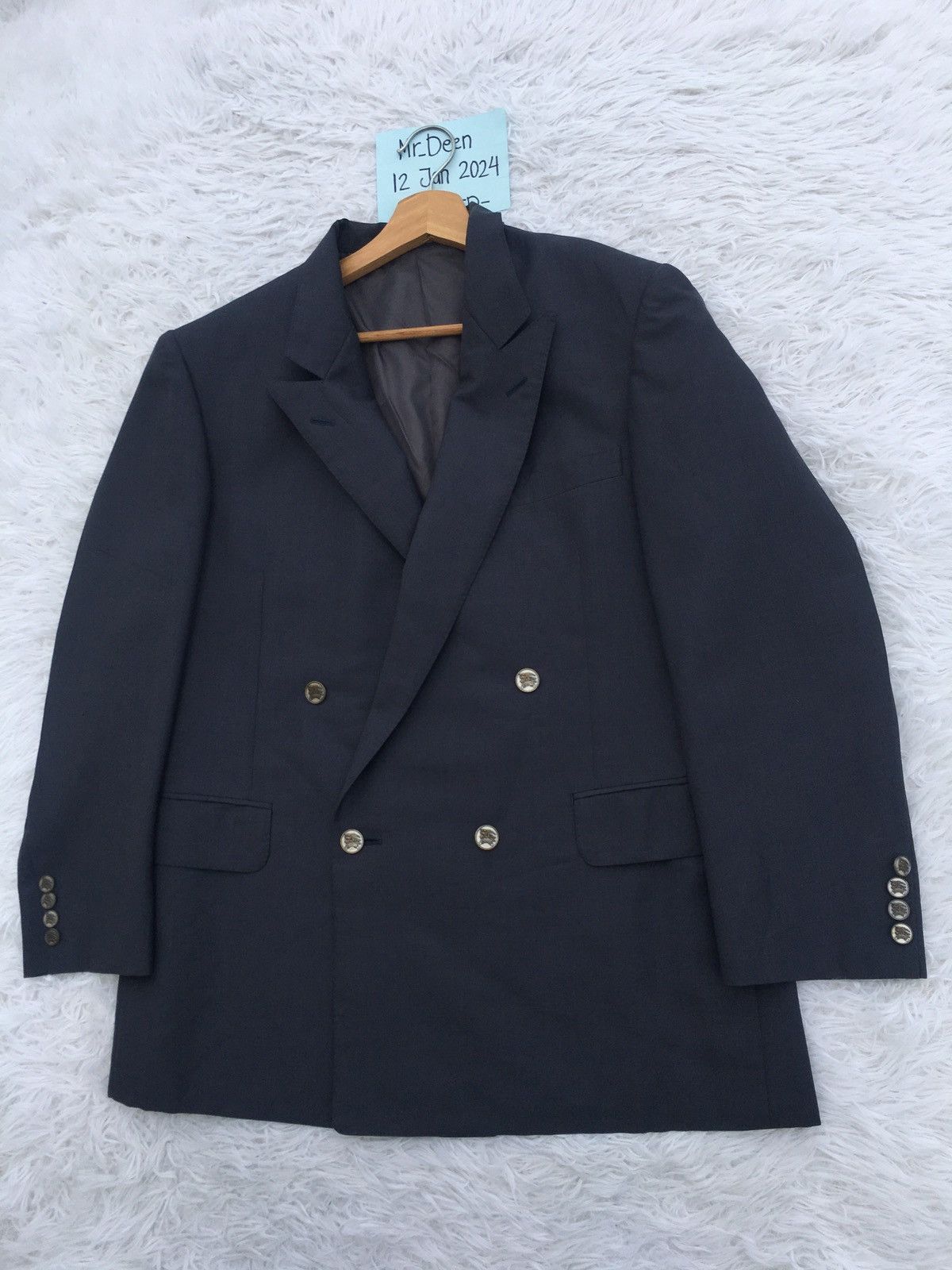 Burberry Rare Vintage Burberry Plain Blazer Size 36R - 4 Thumbnail