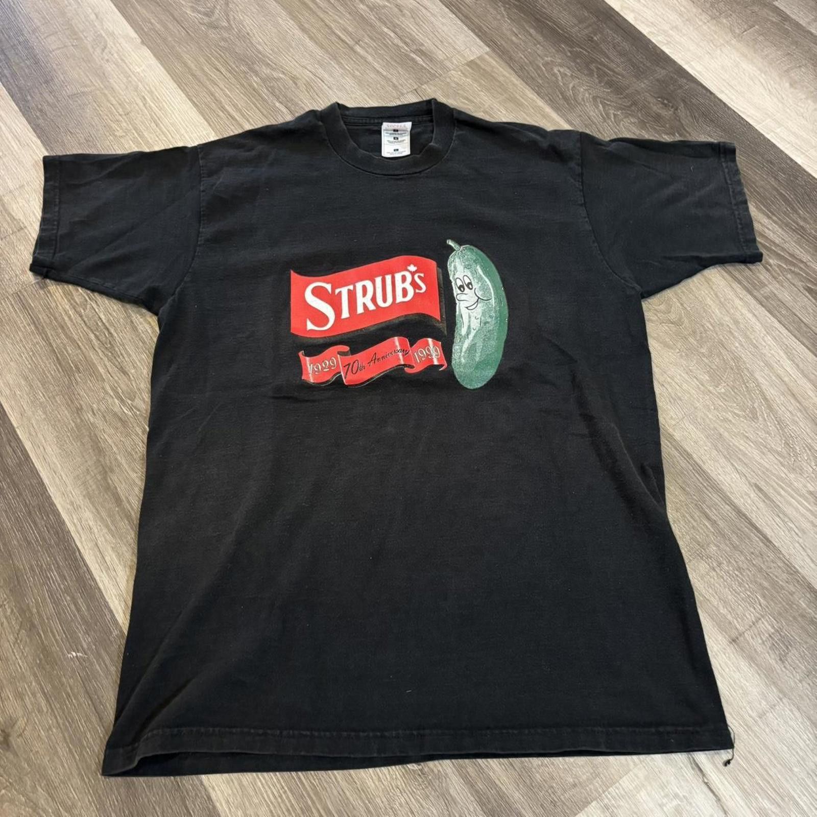Fruit Of The Loom Vintage strubs pickles 70th anniversary t shirt 90s L Size US L / EU 52-54 / 3 - 2 Thumbnail