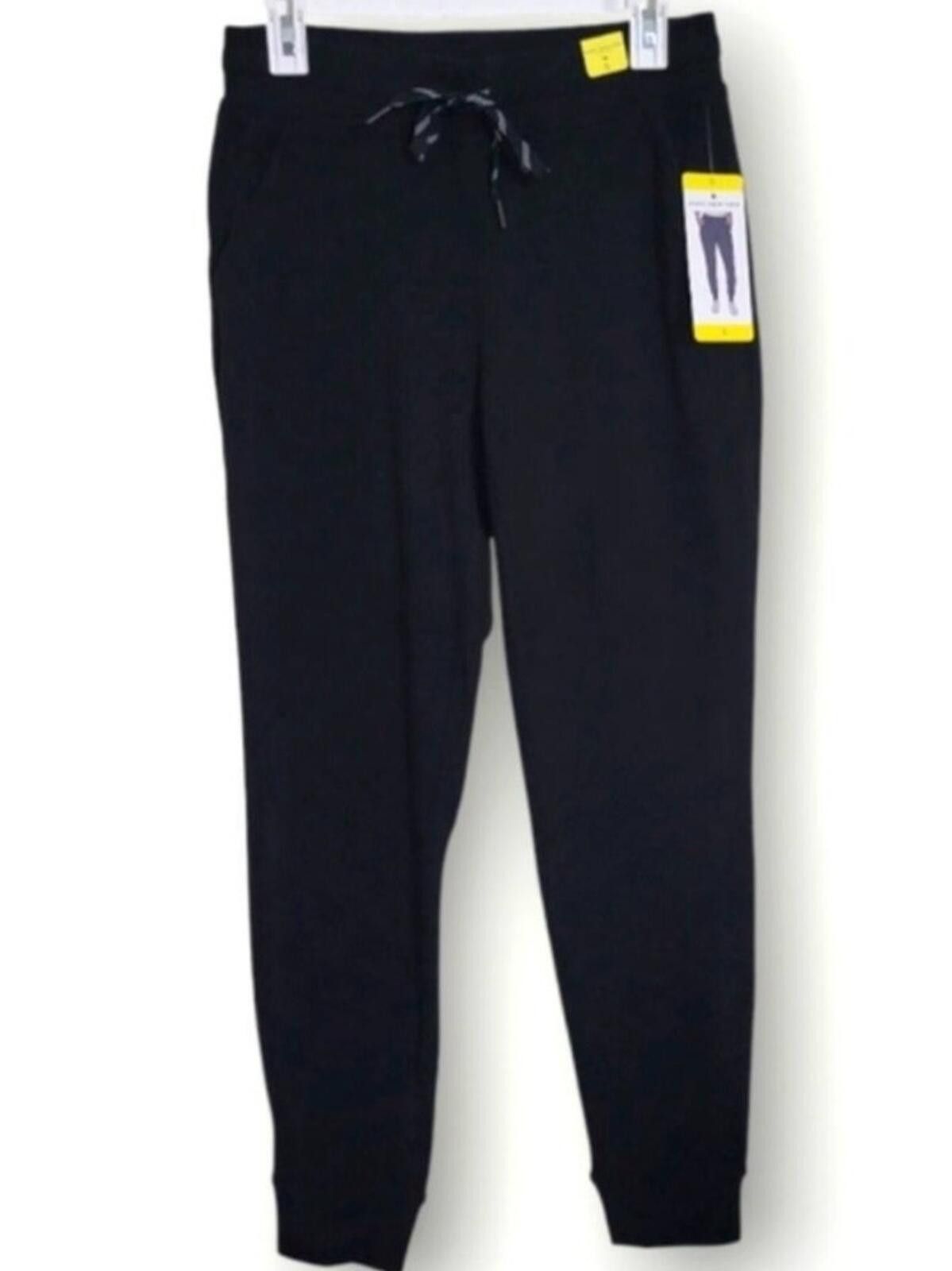 Other Marc New York Black Slim Jogger Leggings with Drawstring Size 28" / US 6 / IT 42 - 3 Thumbnail
