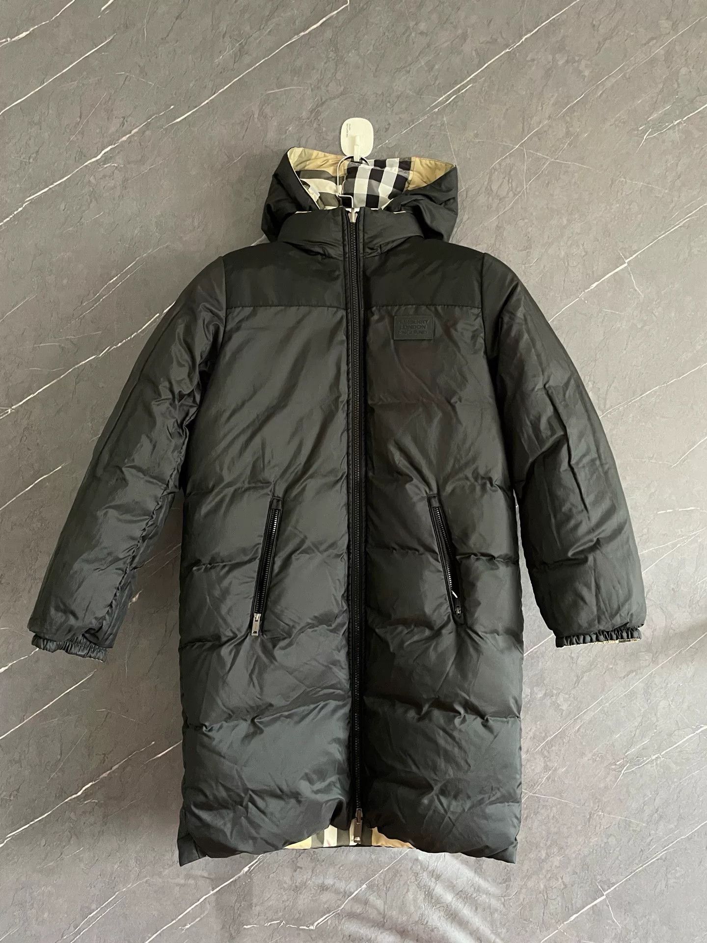 Burberry Burberry Check Long Down Coat 12Y Size US XS / EU 42 / 0 - 1 Thumbnail