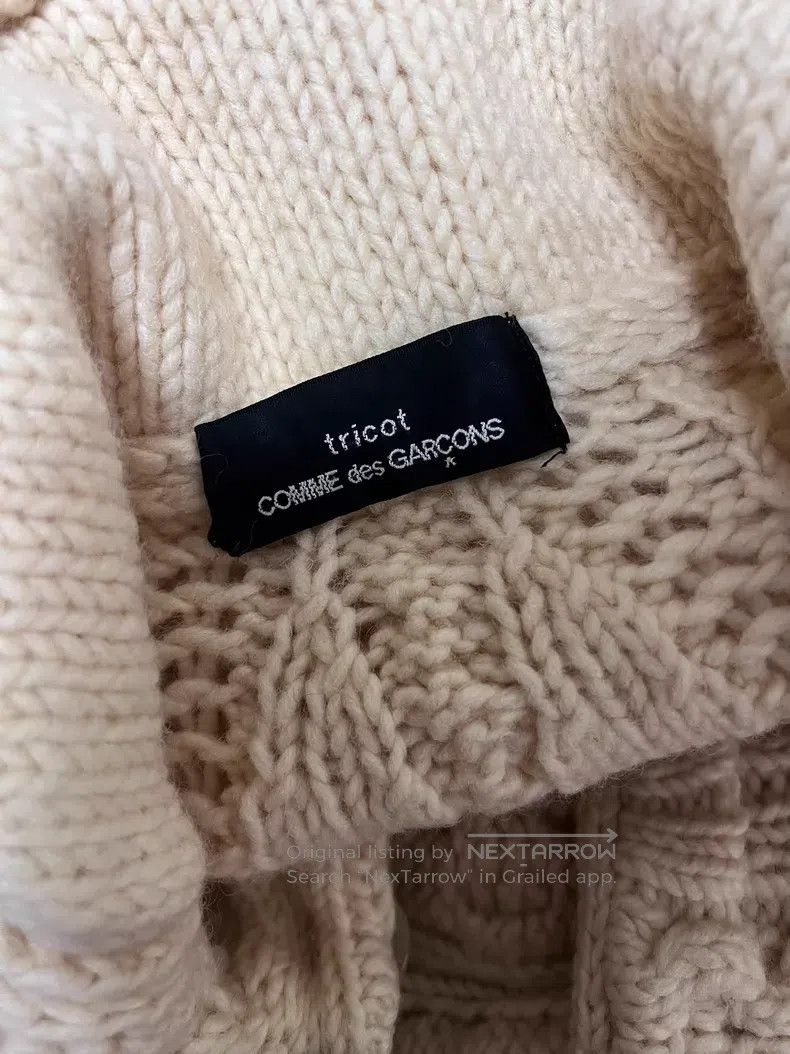 Comme des Garcons Comme des Garcons size F Beige Knit Jacket Size XS / US 0-2 / IT 36-38 - 4 Thumbnail
