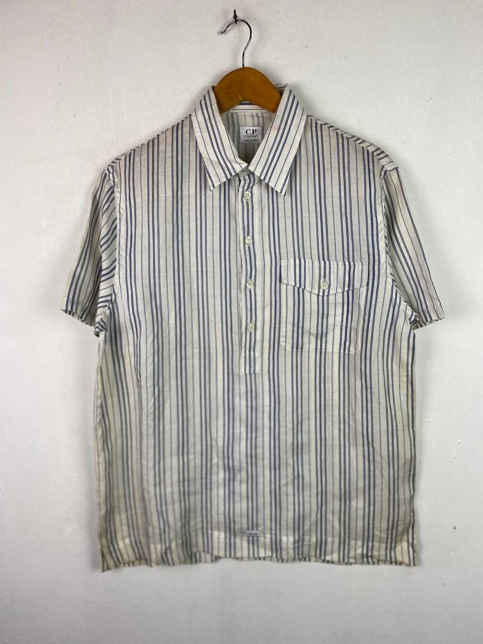 トップス 90s C.P. COMPANY ARCHIVE STRIPE SHIRTS Vintage Class 955 T Shirt Womens Medium Blue Pink Stripes
