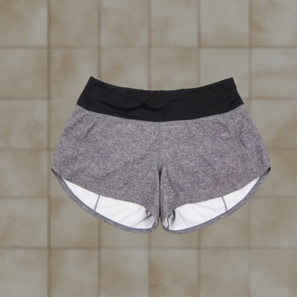 Lululemon Lululemon Shorts Womens Size 6 Gray Black Speed Up Athletic Running Gym Workout Size 28" / US 6 / IT 42 - 1 Thumbnail