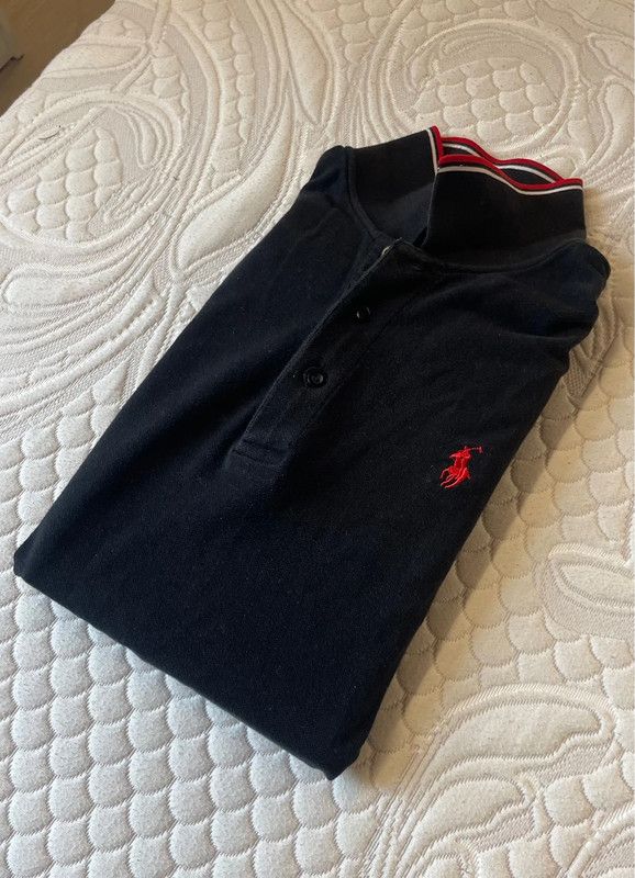 Polo Ralph Lauren Navy blue polo shirt with red details Polo Ralph Lauren Size US M / EU 48-50 / 2 - 2 Thumbnail