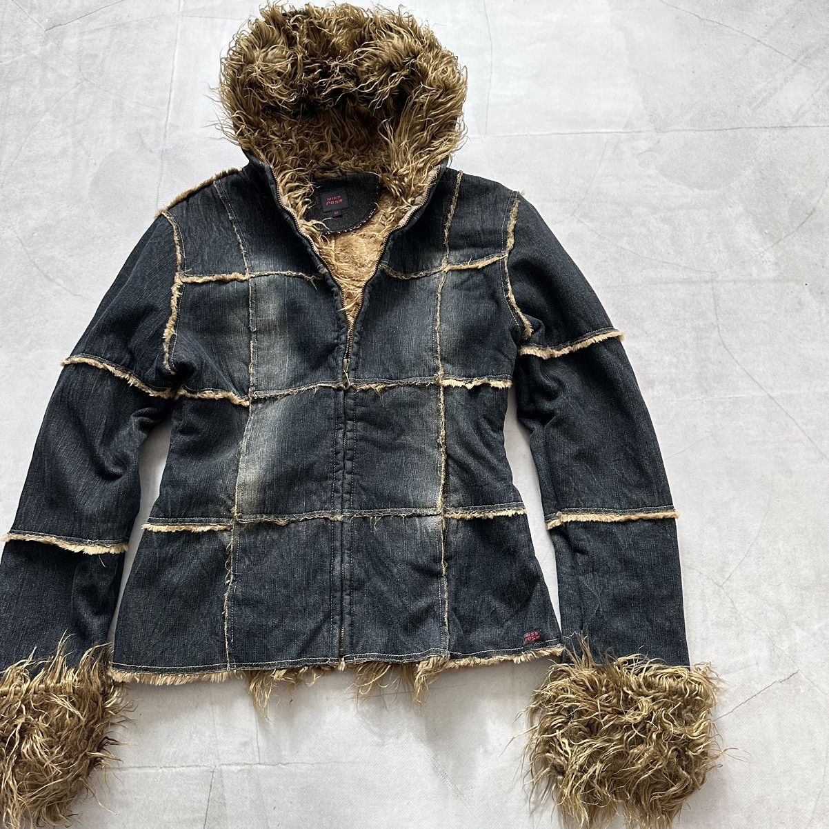 Hysteric Glamour Punk Patchwork Faux Fur Jacket Gothic LGB Tripp NYC Vibe Size M / US 6-8 / IT 42-44 - 2 Thumbnail