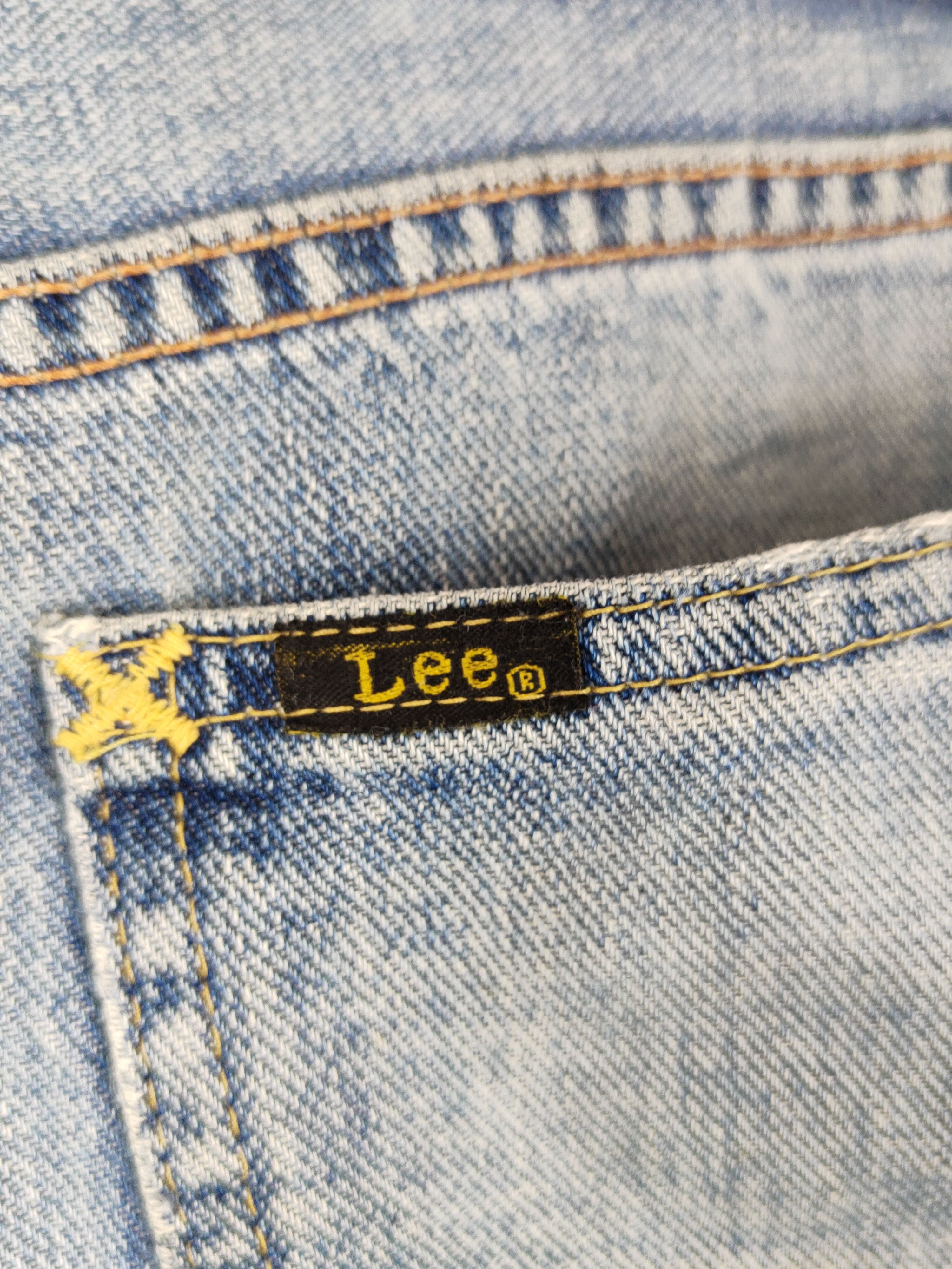 Japanese Brand Lee vintage Blue Distressed Ripped Jeans #S1694 Size US 32 / EU 48 - 9 Thumbnail