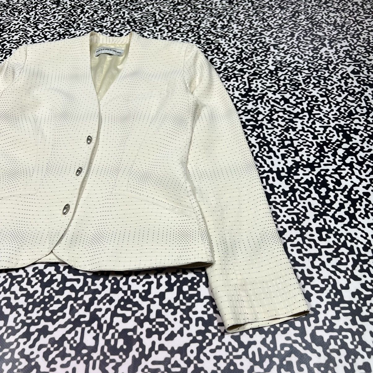 Mugler Vintage Y2K MUGLER Mini Dot Pattern Luxury Classic Blazer Size M / US 6-8 / IT 42-44 - 11 Thumbnail