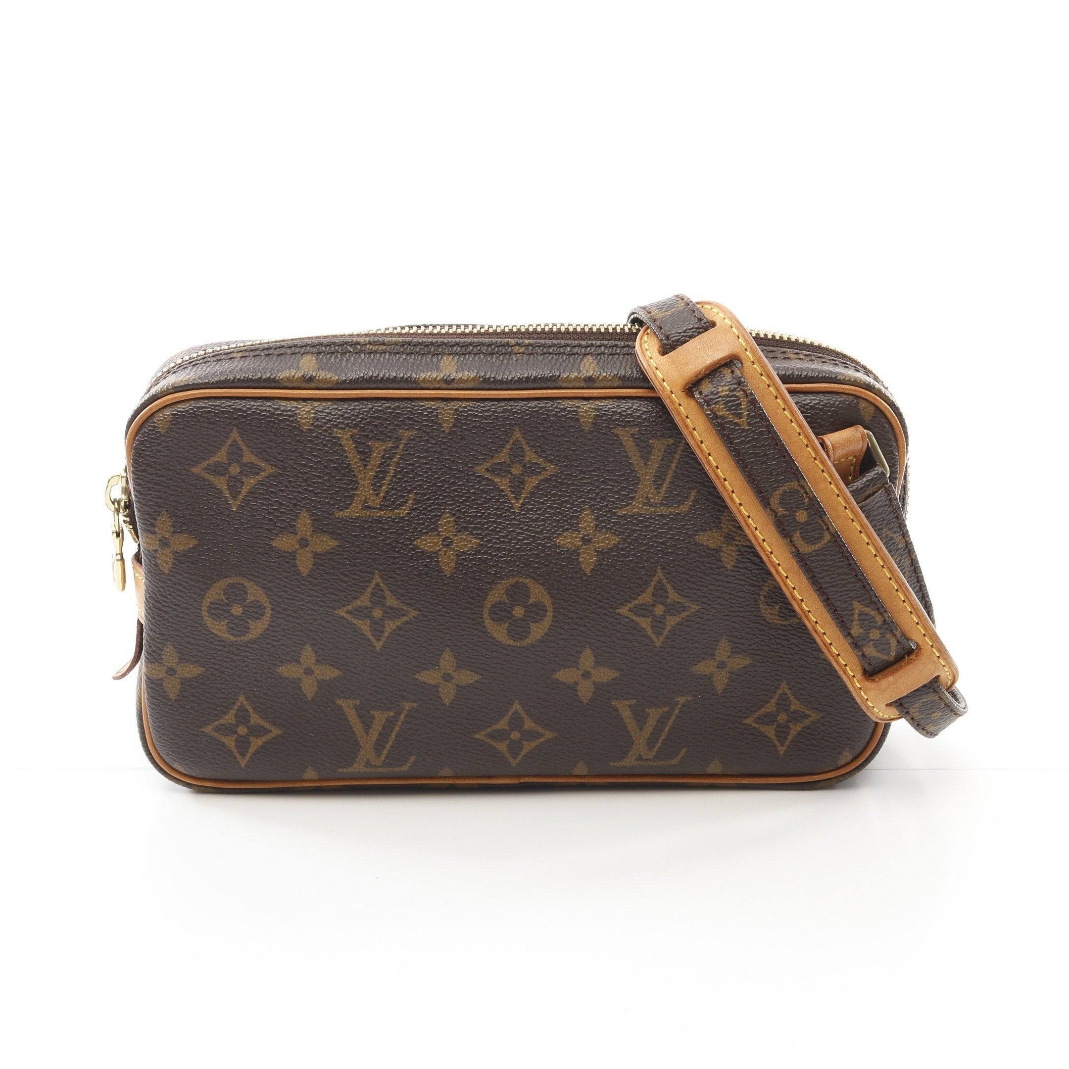 Louis Vuitton Louis Vuitton Marly Monogram Shoulder Bag Leather Brown Size ONE SIZE - 1 Thumbnail