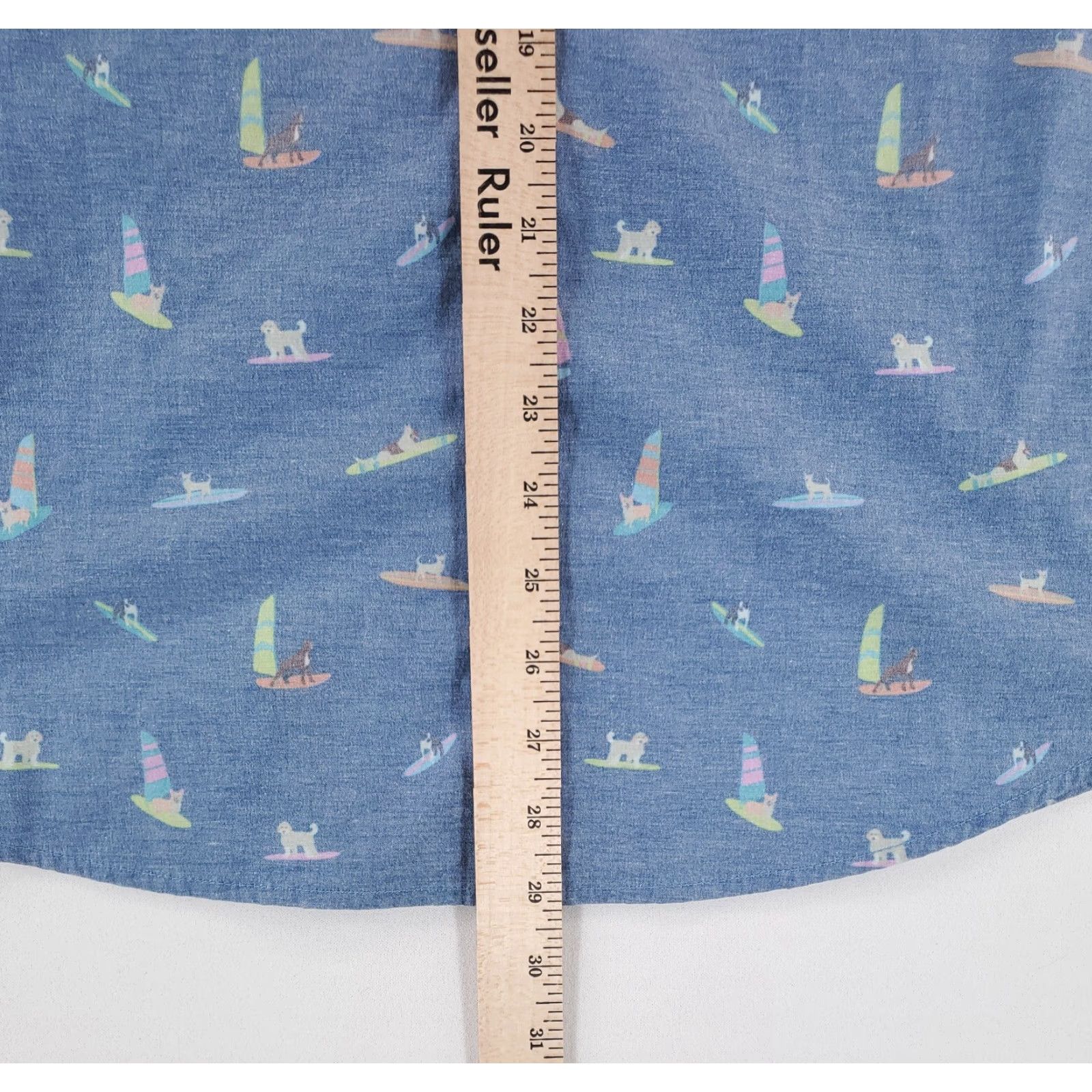 Chubbies Chubbies Button Down Shirt Short Sleeve AOP Dogs Surfboards Blue Mens M Size US M / EU 48-50 / 2 - 6 Thumbnail