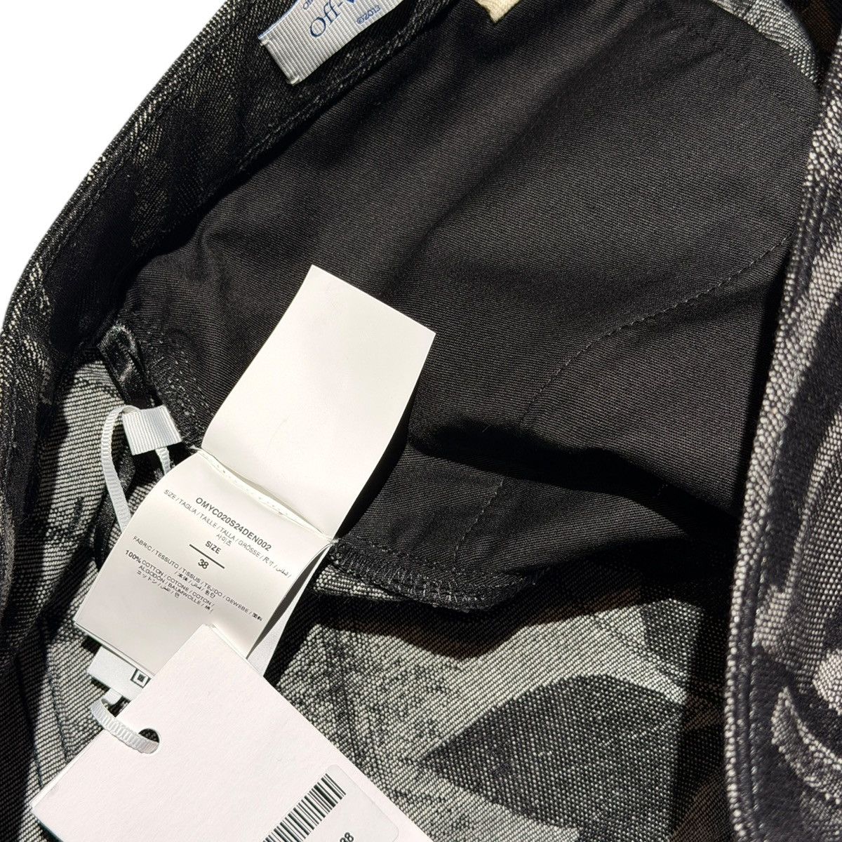 Off-White $770 Xray jacquard denim jorts Size US 38 / EU 54 - 4 Thumbnail