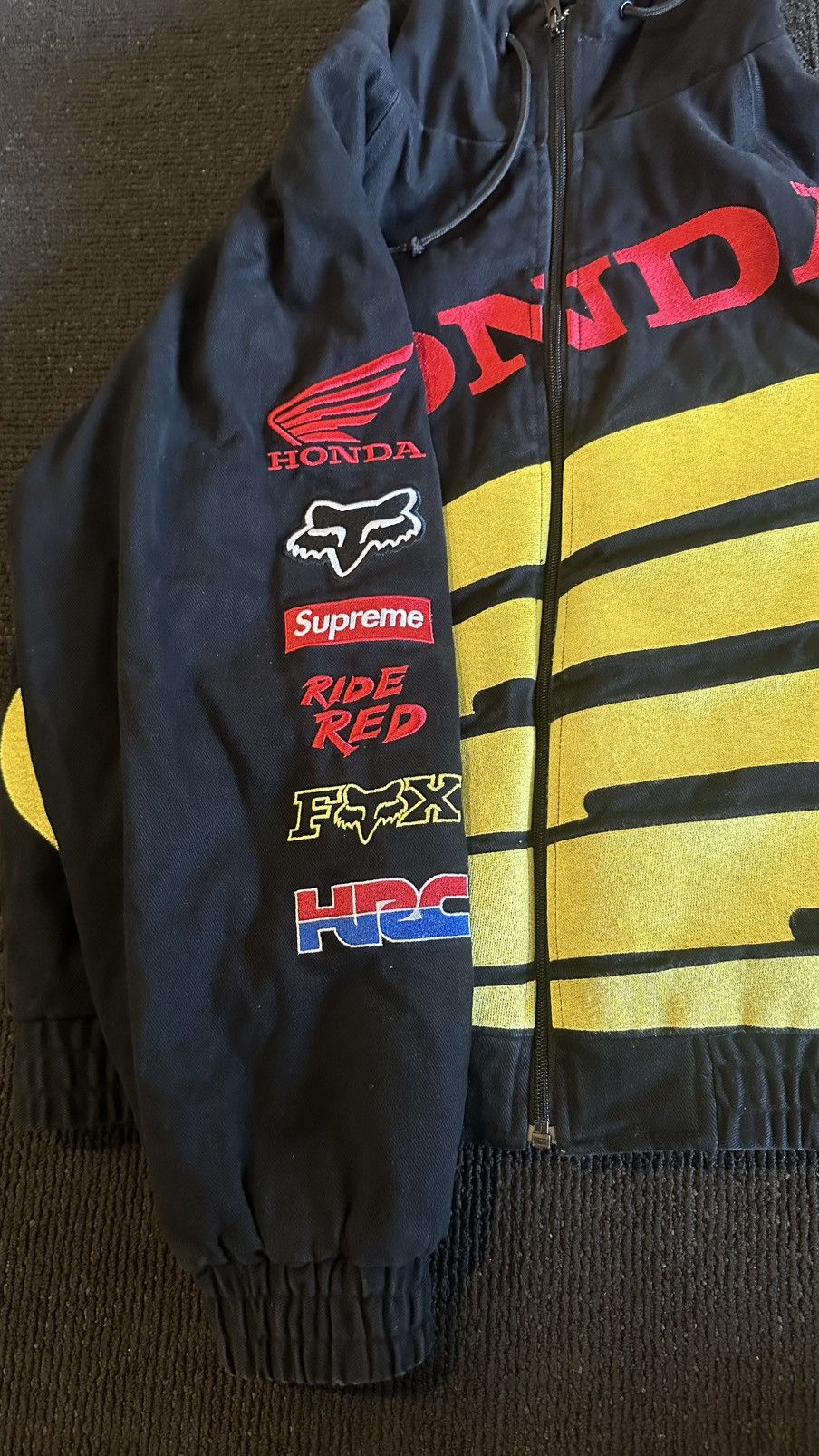Fox Racing × Honda × Supreme Supreme Honda Fox racing Puffy zipup jacket Size US M / EU 48-50 / 2 - 4 Thumbnail