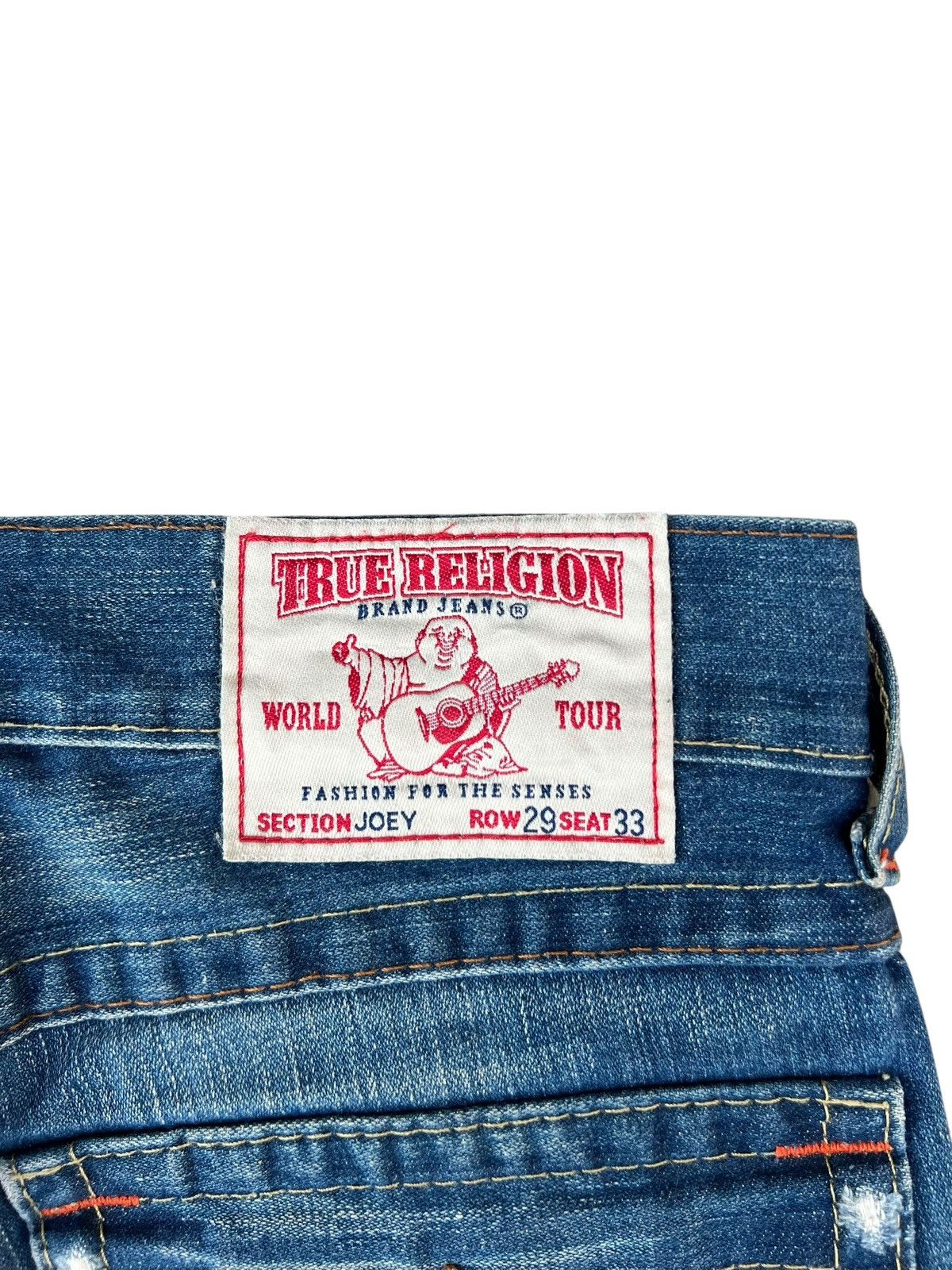 True Religion Vintage 2000s True Religion JOEY Distress Denim Flare Jeans Size US 30 / EU 46 - 19 Thumbnail