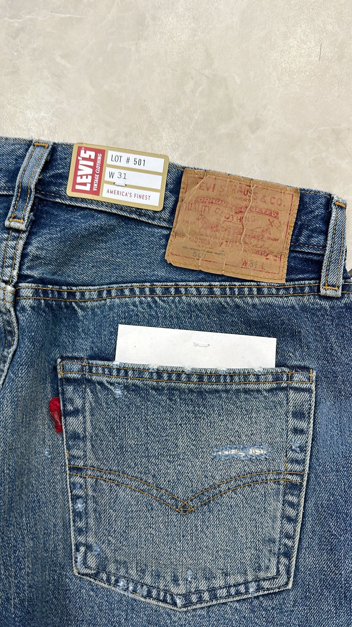 Levi's Vintage Clothing LVC Levi's Vintage Clothing 1984 501XX Tangled Web Jeans Size US 31 - 10 Thumbnail