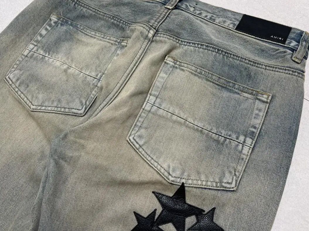 Amiri *rare*Amiri Star Patchwork Denim Jean Size US 32 / EU 48 - 5 Thumbnail