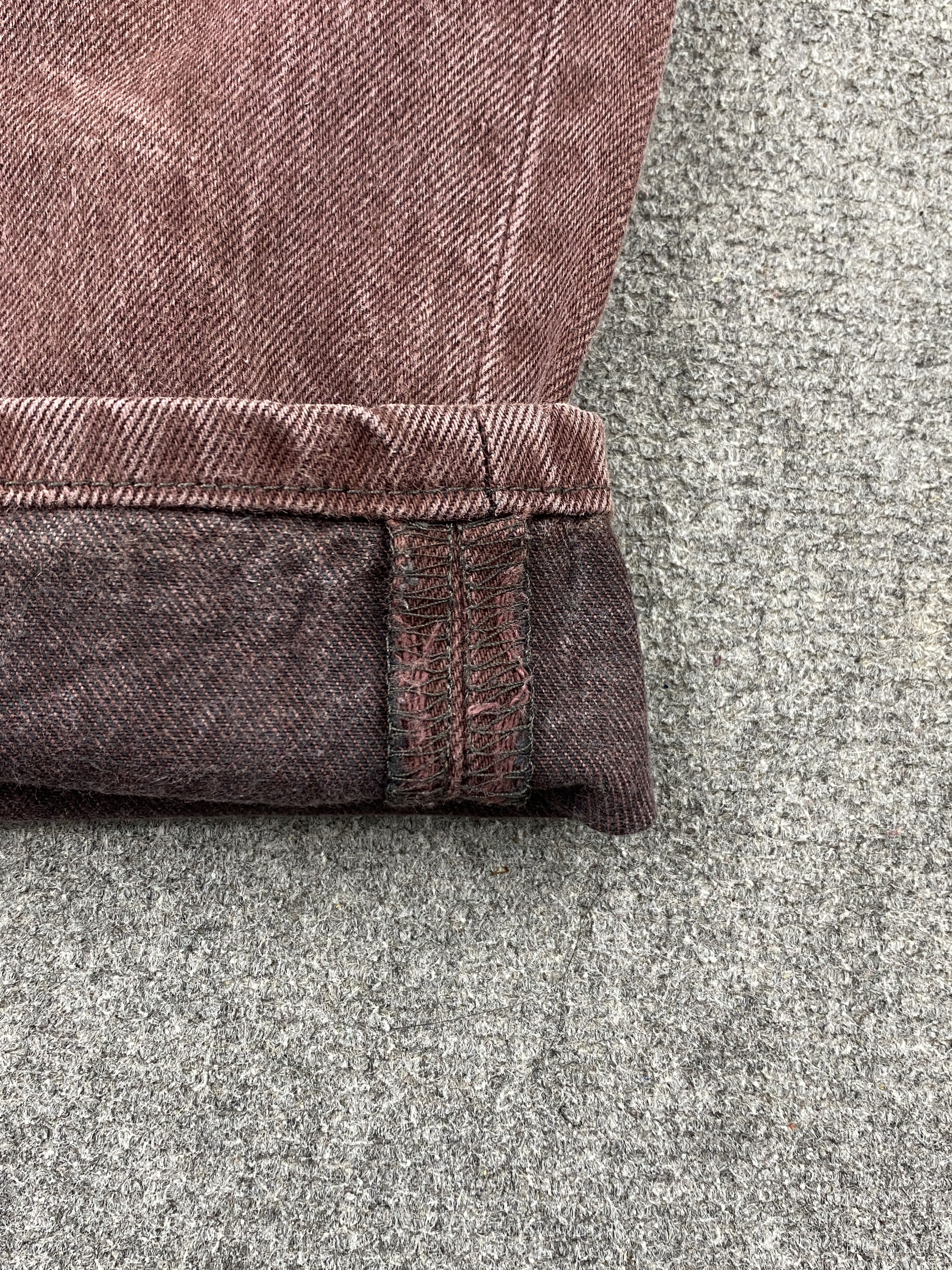 Levi's × Vintage Maroon Colour Vintage Levis 501 Jeans Size US 44 / EU 60 - 18 Thumbnail