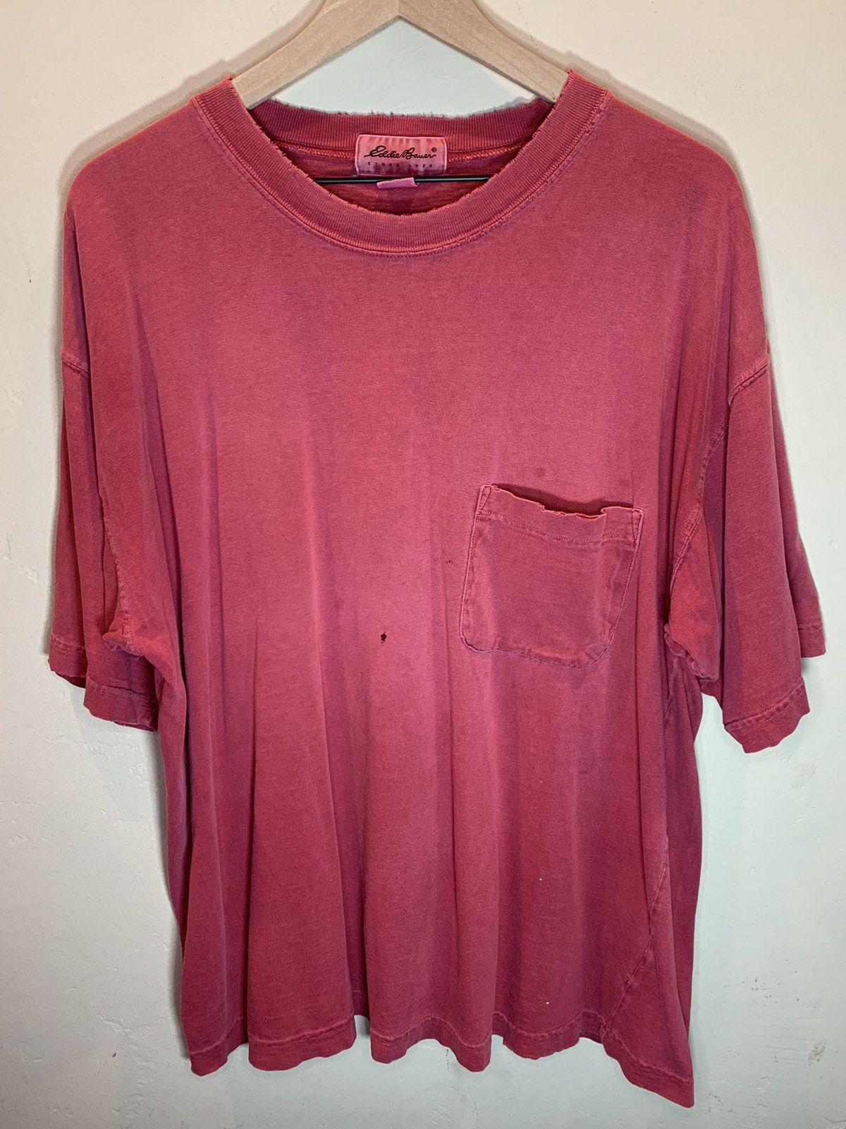 Eddie Bauer RARE* Vintage 90’s Eddie Bauer Distressed Faded Pocket Shirt Size US XL / EU 56 / 4 - 1 Thumbnail