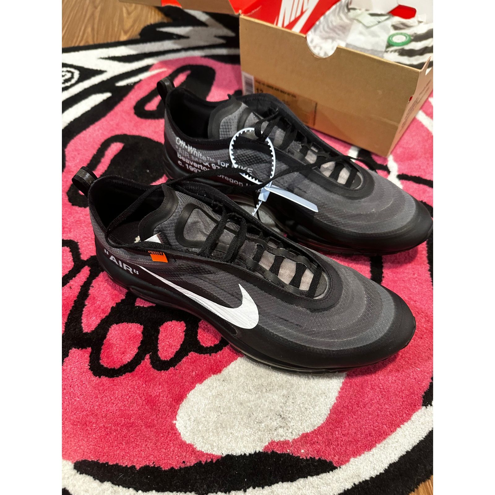 Nike × Off-White Nike Air Max 97 Off-White Black – Size 13 – Gently Used Size US 13 / EU 46 - 2 Thumbnail