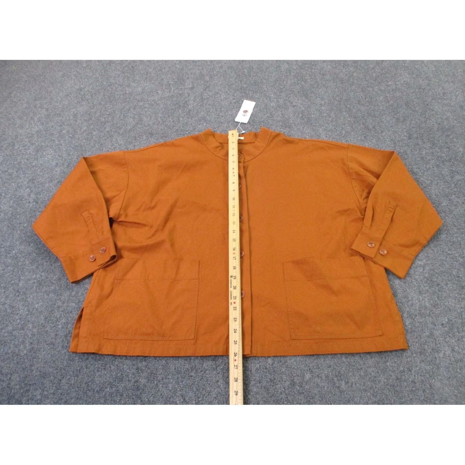 Eileen Fisher Eileen Fisher Jacket Womens XL Orange Mandarin Classic Oversized NEW Size XL / US 12-14 / IT 48-50 - 3 Thumbnail