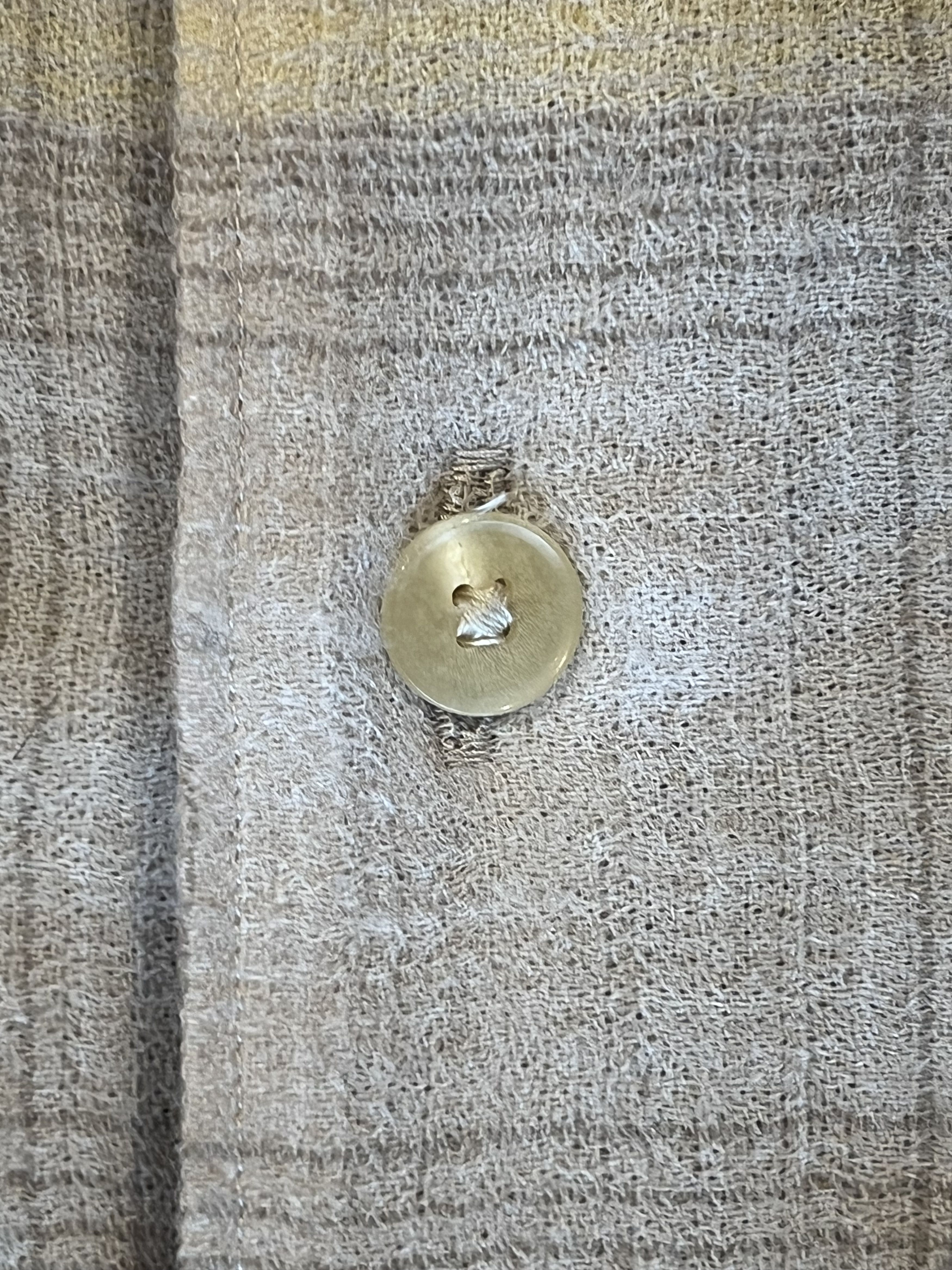 Auralee 💚 Auralee Airy Wool Check Shirt Yellow Gray Check NEW Size US XL / EU 56 / 4 - 16 Thumbnail