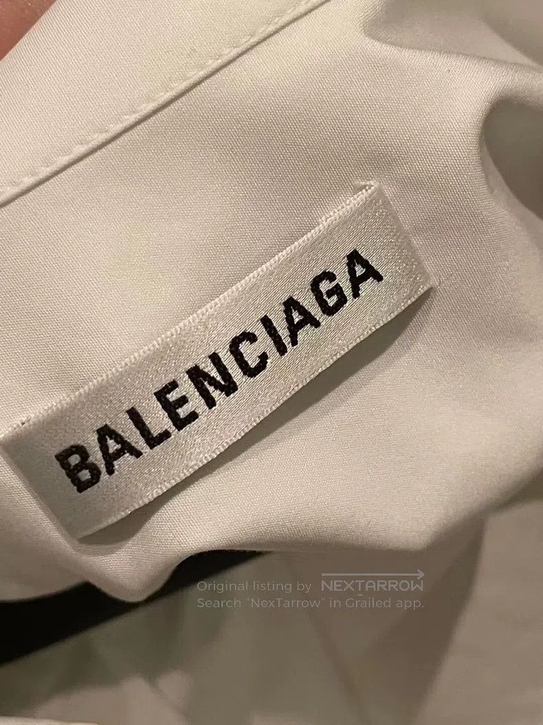Balenciaga Balenciaga Long Sleeve White Shirt Size S / US 4 / IT 40 - 5 Thumbnail