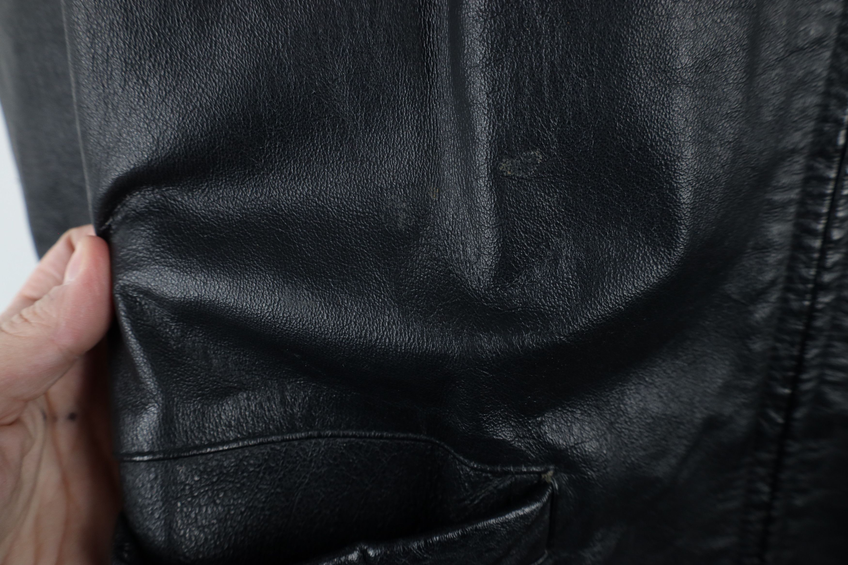 Vintage Vintage 90s Streetwear Quilted Leather Full Zip Jacket Size M / US 6-8 / IT 42-44 - 6 Thumbnail