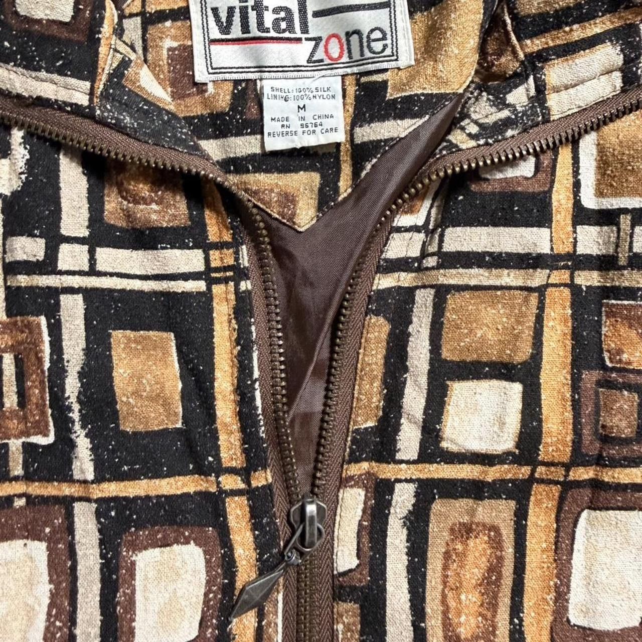 Other Vintage 90s Silk Retro Zip Up Jacket Size US M / EU 48-50 / 2 - 3 Thumbnail